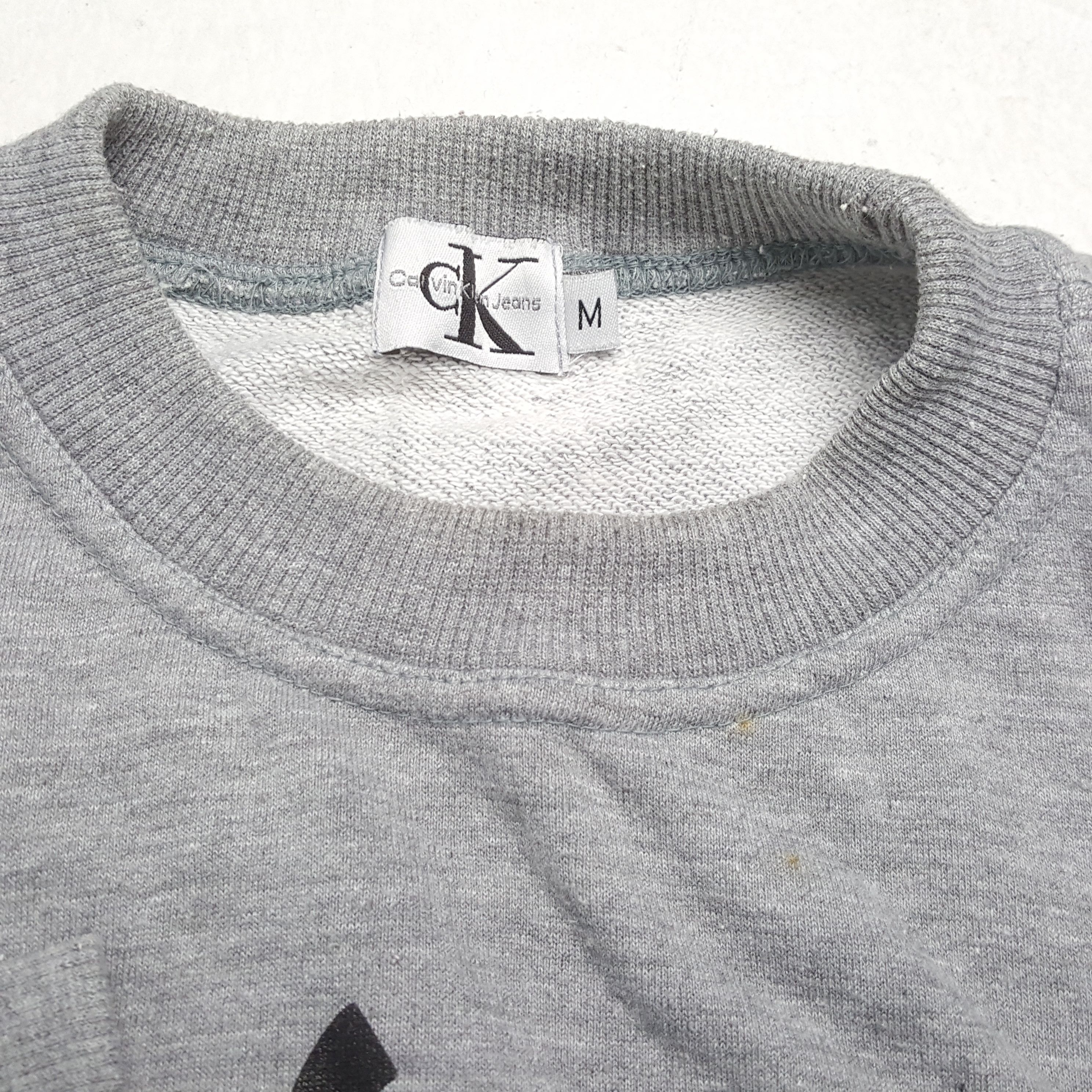 Calvin Klein × Vintage CALVIN KLEIN Fashion Style Spellout Design Sweatshirt Size US M / EU 48-50 / 2 - 10 Thumbnail