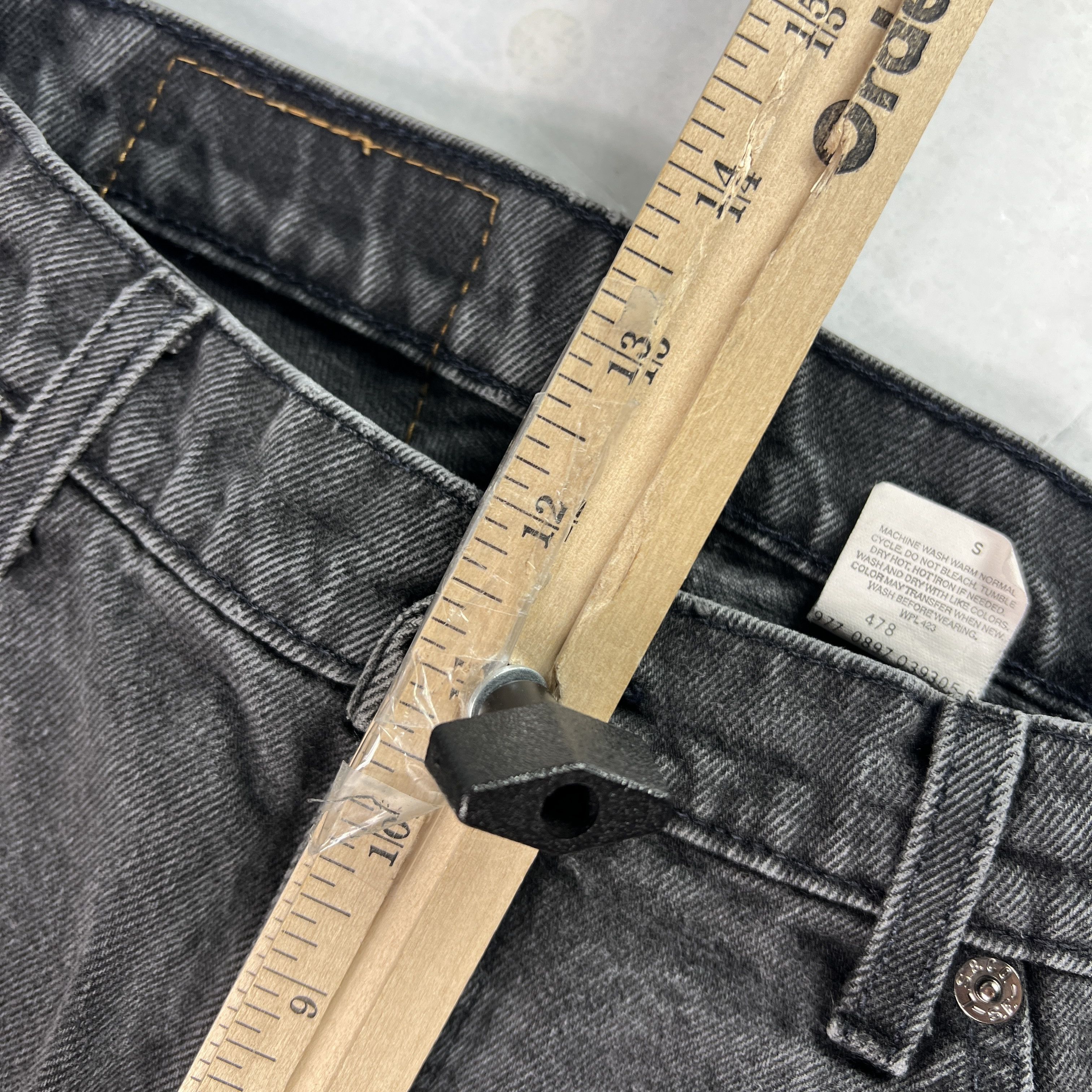 Levi's VTG 90s Levi's Jean 560 Loose Taper Black Denim Orange Tab Size US 32 / EU 48 - 22 Thumbnail