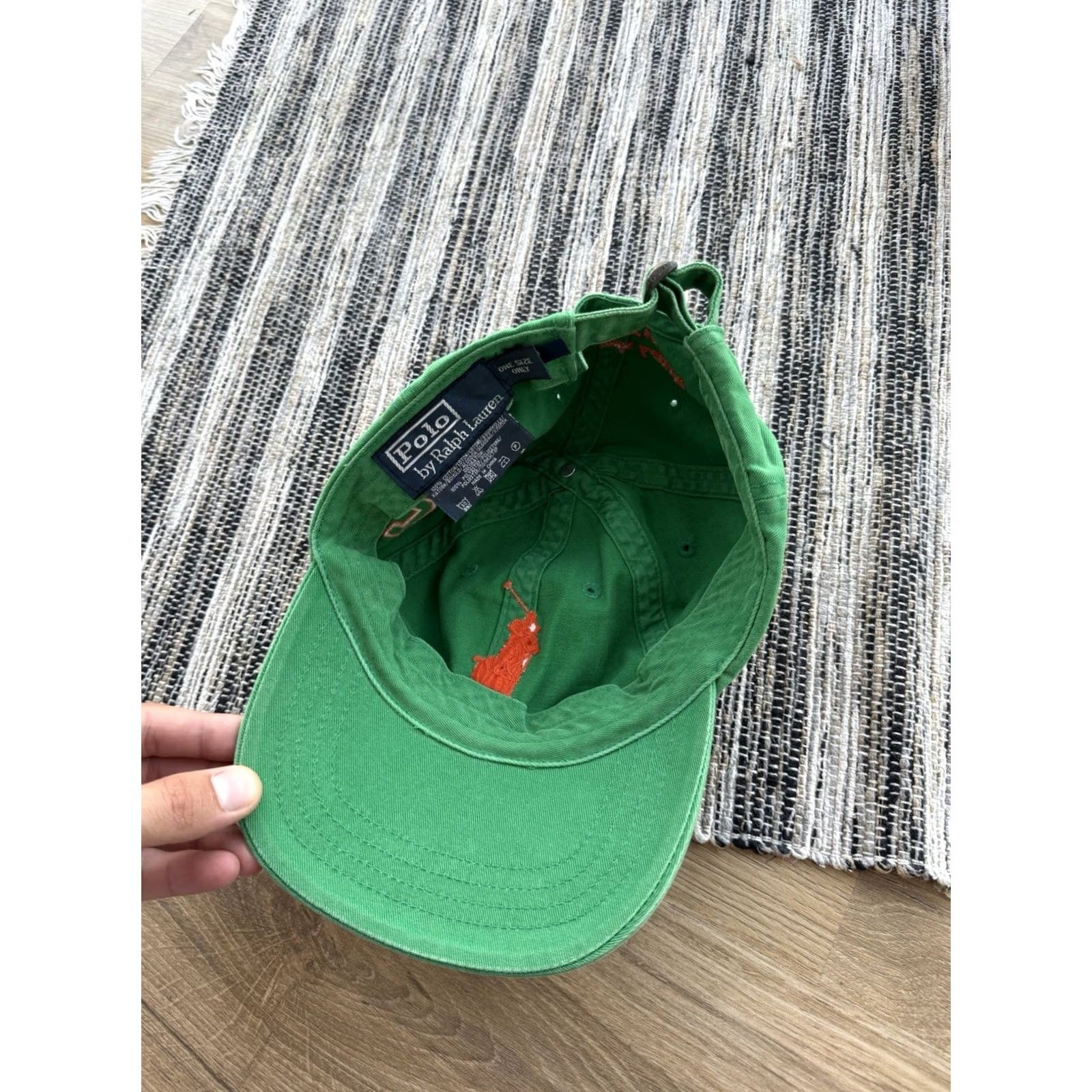 Polo Ralph Lauren VINTAGE Polo Ralph Lauren Cap Hat One Size Green Big Pony Logo 00s Baseball Mens Size US M / EU 48-50 / 2 - 6 Thumbnail