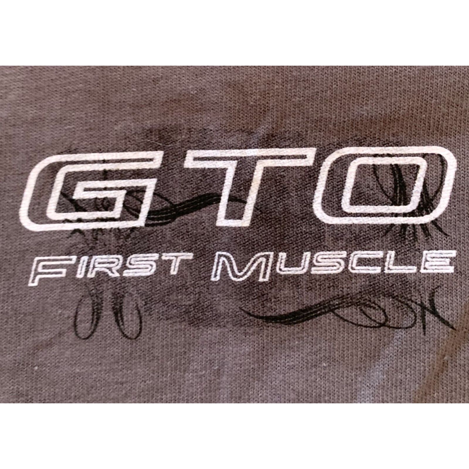 Gildan VINTAGE Small GTO First Muscle Official GM Men's Gray Short Sleeve Tshirt Gildan Heavy Cotton 100% Cotton Size US S / EU 44-46 / 1 - 5 Thumbnail