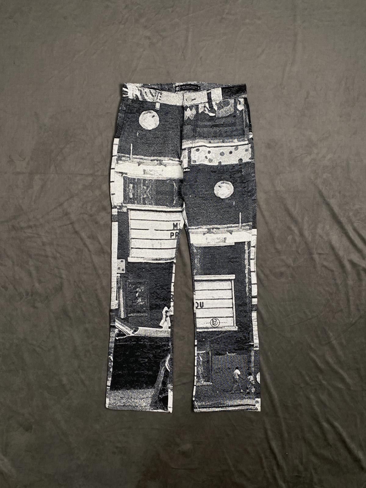 Japanese Brand Deadstock A Good Bad Influence Jacquard Flair Pants M Size US 30 / EU 46 - 1 Thumbnail