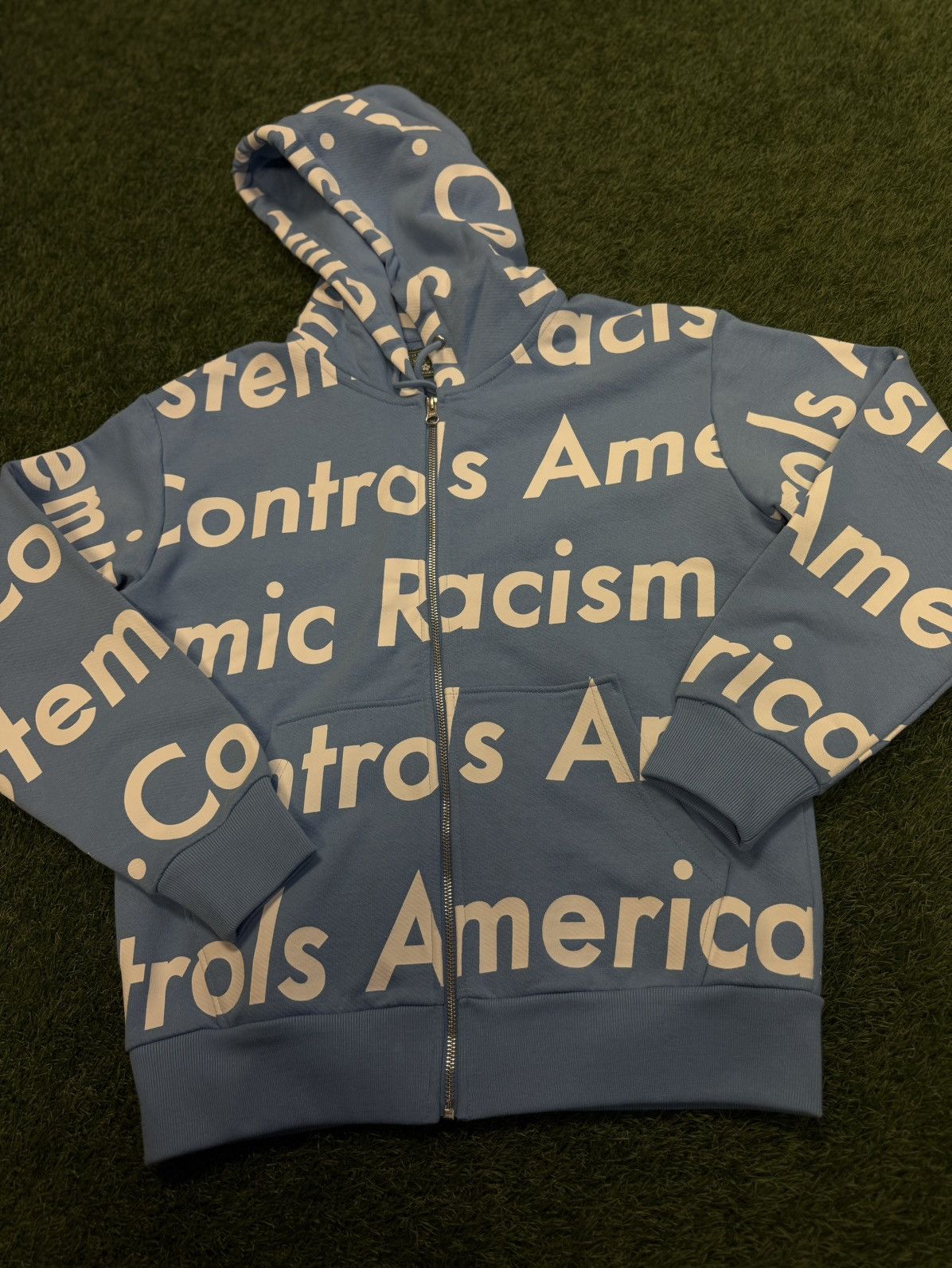 DENIM TEARS Denim Tears Systematic Racism Controls America Hoodie Small Size US S / EU 44-46 / 1 - 2 Thumbnail