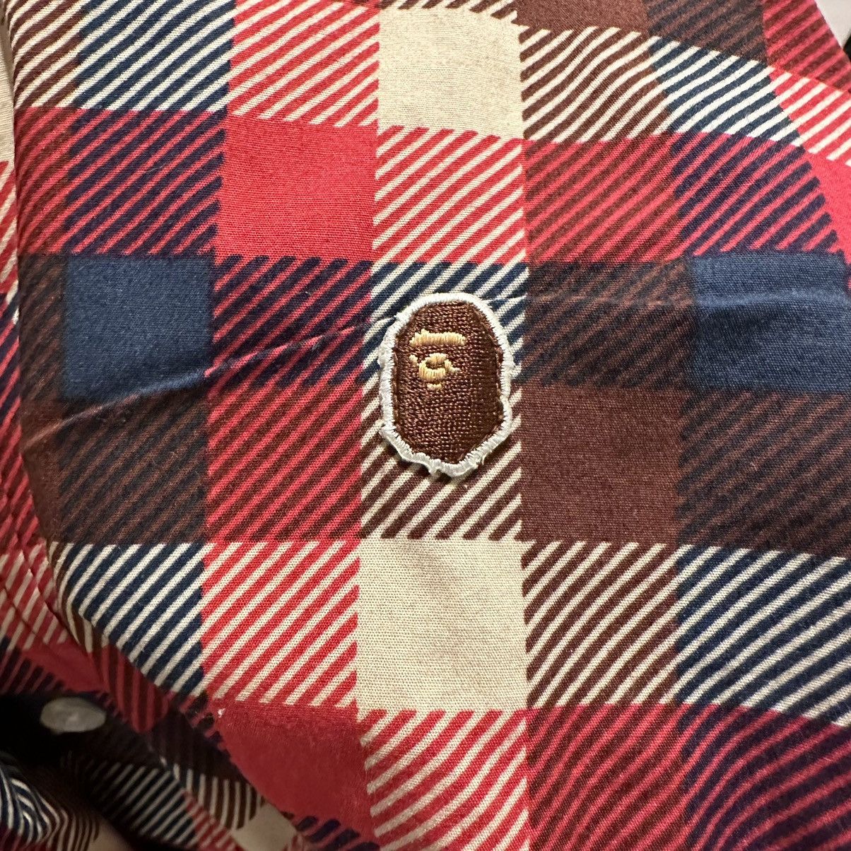 Bape Bape Check One Point Button Up S/S Shirt Size US M / EU 48-50 / 2 - 4 Thumbnail