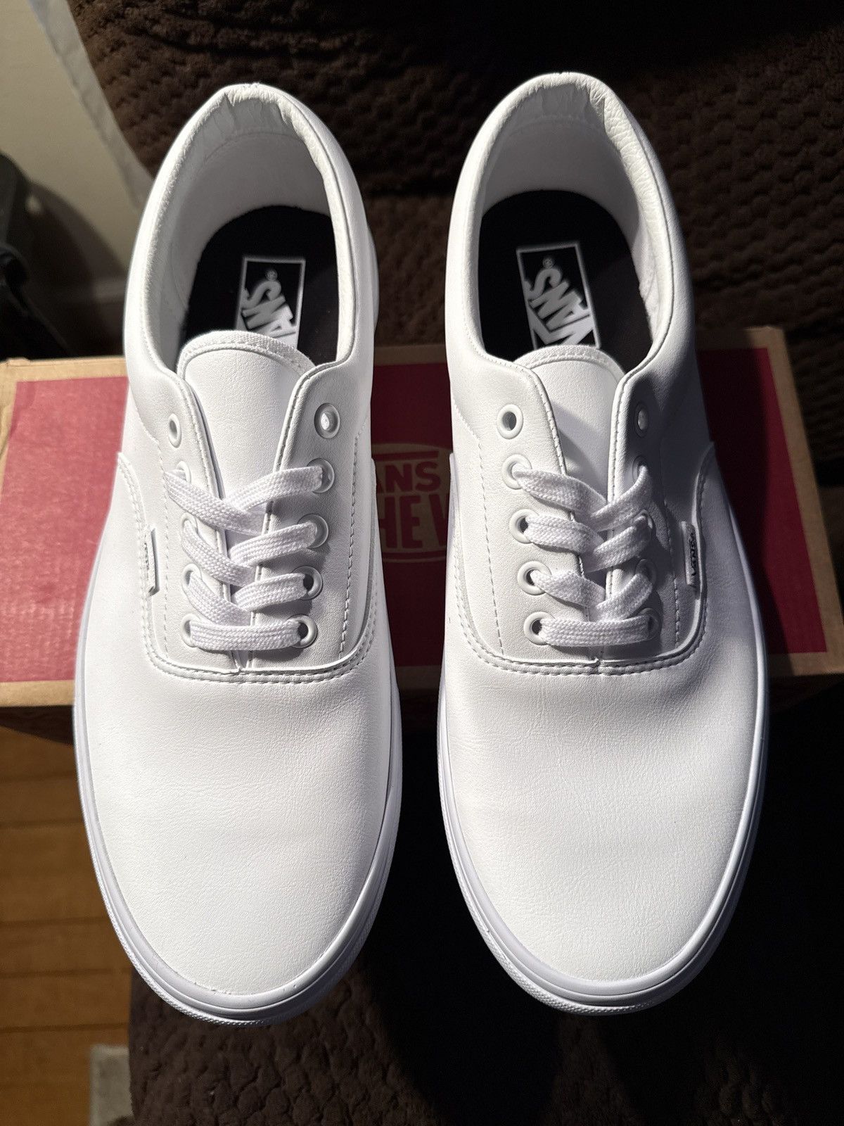 Vans Vans Era Classic Tumble “True White” Leather NEW w/ BOX 11.5 Size US 11.5 / EU 44-45 - 10 Thumbnail