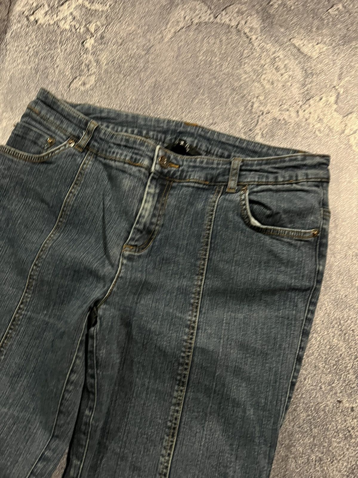 Vintage If Six Was Nine Style Jeans Skinny Flared / Archive Drip 90s Size US 32 / EU 48 - 9 Thumbnail