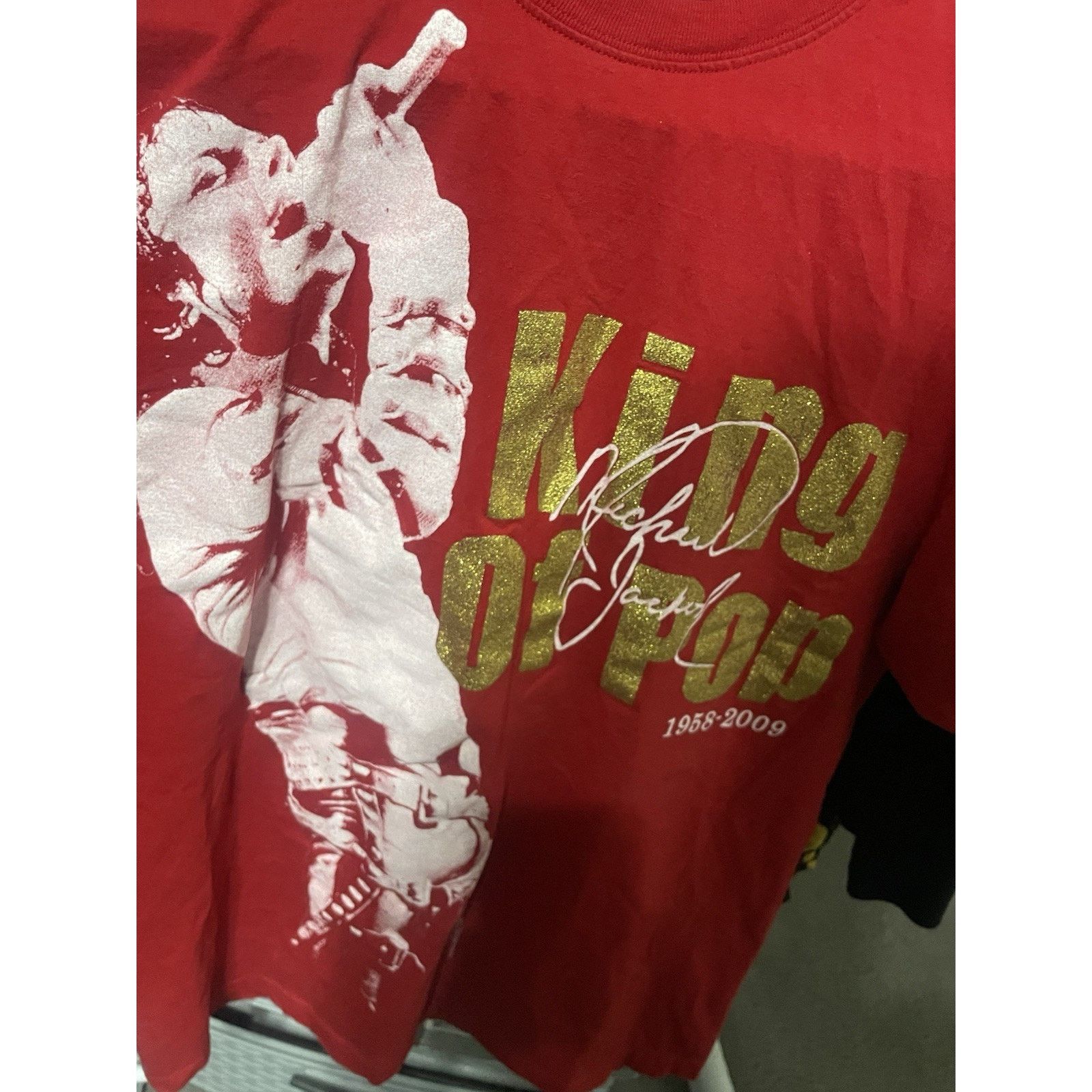 Phat Farm Size L- Y2K Phat Doc King Of Pop Shirt Michael Jackson AOP Size US L / EU 52-54 / 3 - 5 Thumbnail