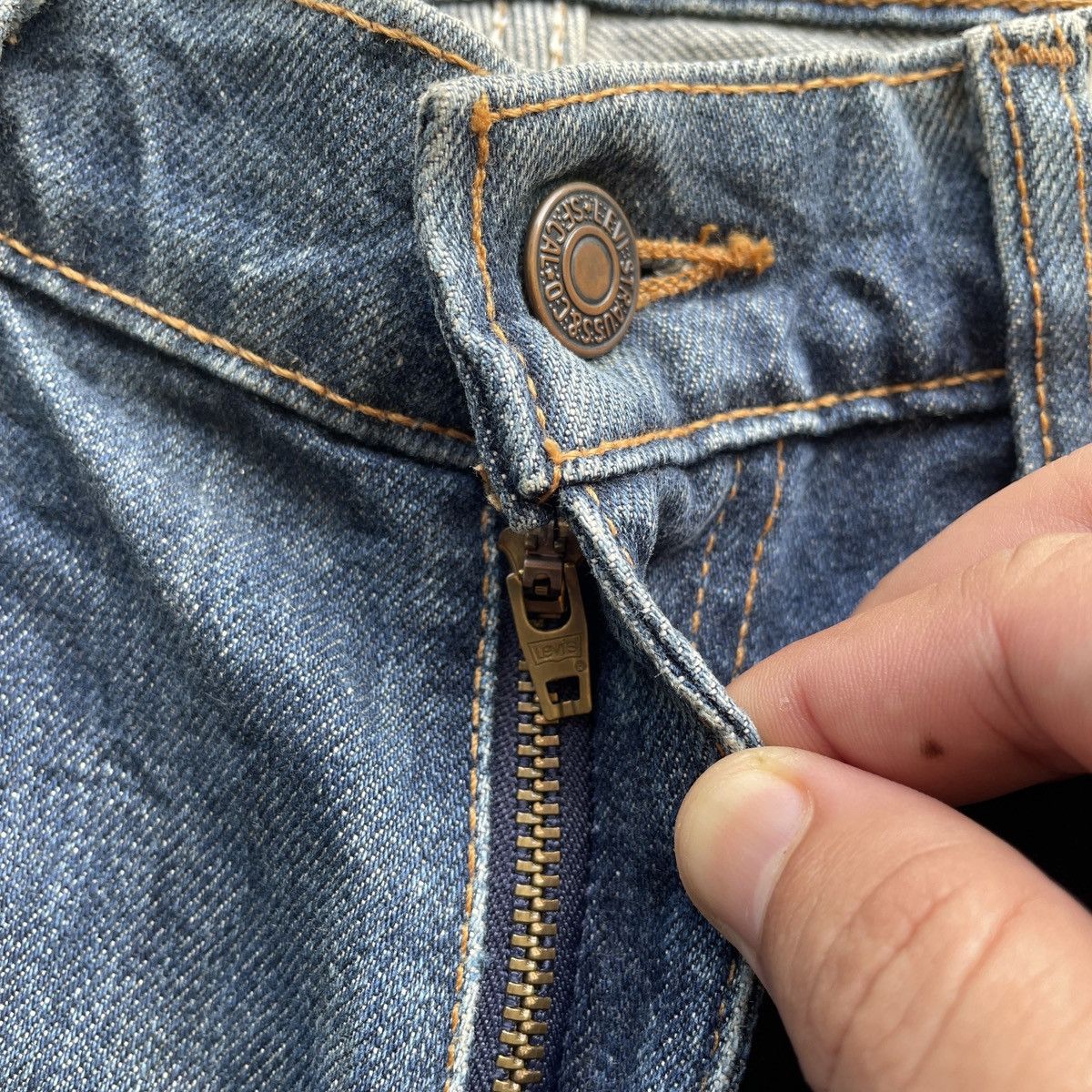 Levi's Vintage Clothing Vintage Levi’s Orange Tag Jeans Faded Denim Pants W32x31.5 Size US 32 / EU 48 - 7 Thumbnail