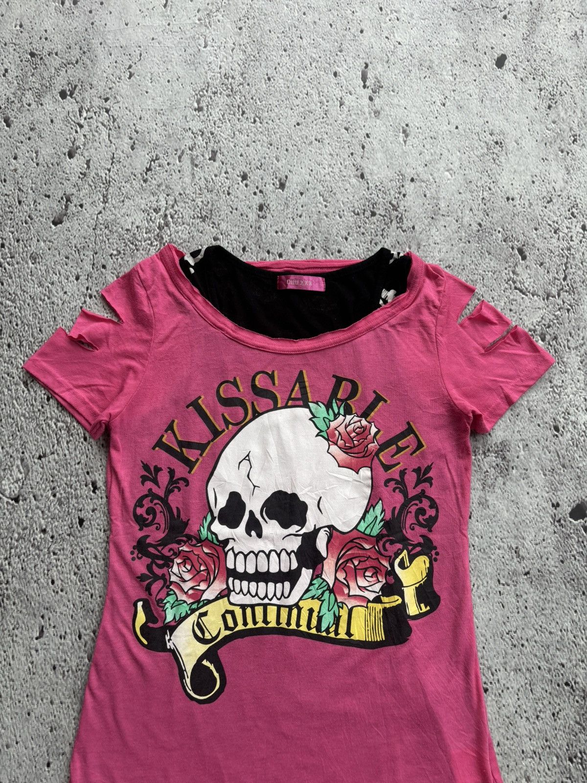 Hysteric Glamour Y2k double layer Chu XXX kissa ble skull Size M / US 6-8 / IT 42-44 - 2 Thumbnail