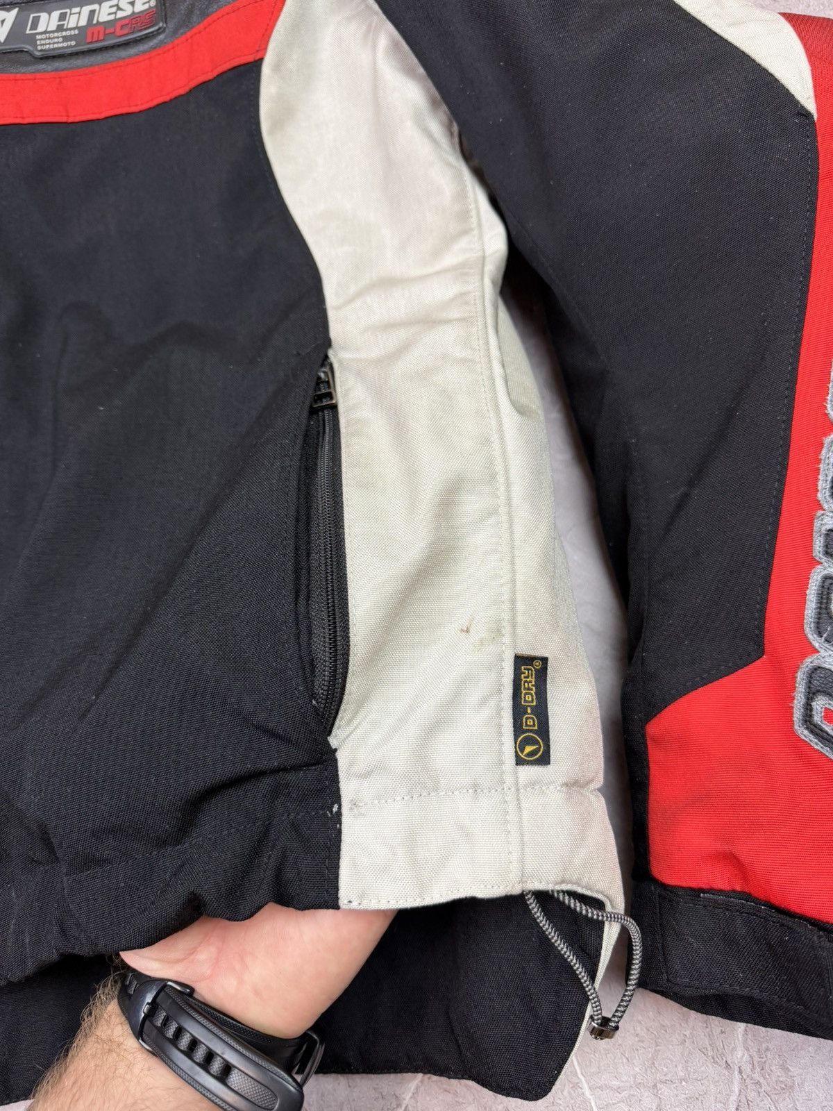 Dainese Vintage Dainese M-CRS Racing Jacket Red/Black Bikercore Sz L Size US L / EU 52-54 / 3 - 7 Thumbnail