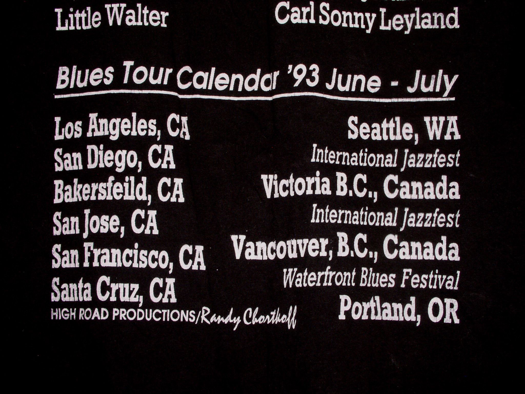 Vintage Billy Boy Arnold Concert Shirt Vintage 1993 Single Stitched Size US M / EU 48-50 / 2 - 6 Thumbnail