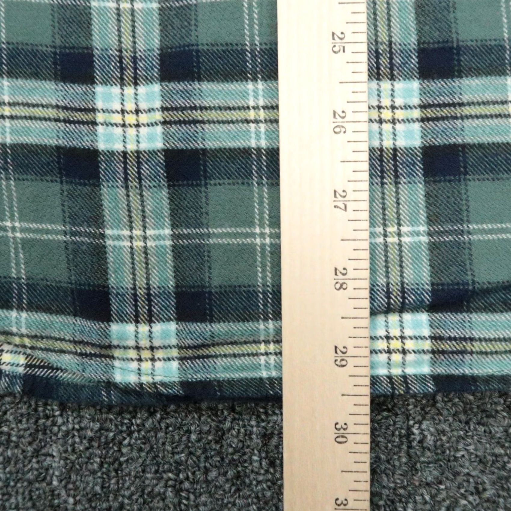 Relwen Relwen Shirt Mens M Green Blue Plaid Flannel Long Sleeve Button-Up Pocketed Size US M / EU 48-50 / 2 - 6 Thumbnail