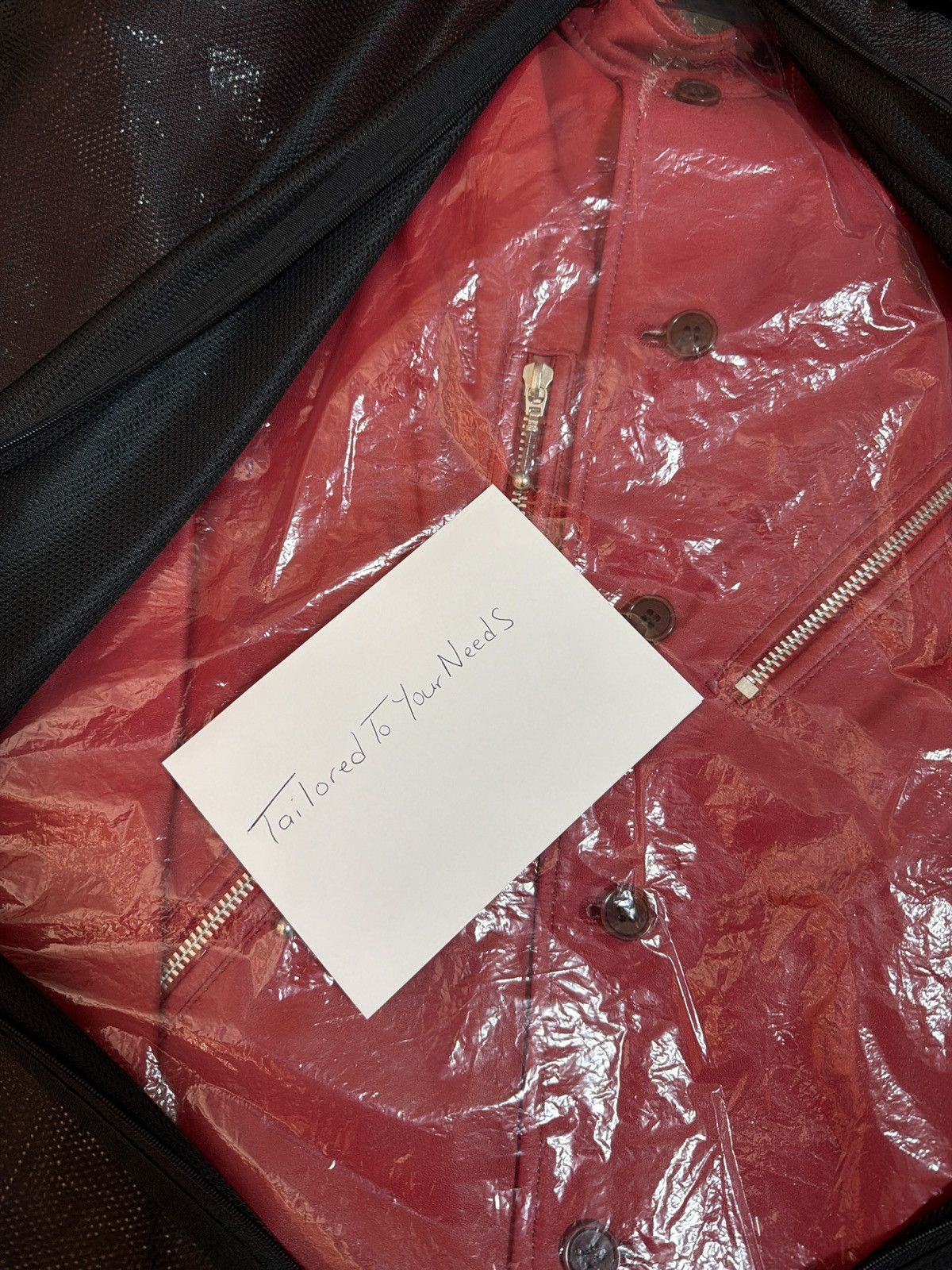 Yohji Yamamoto Yohji Yamamoto Red “Modern Girl” Back Printed Leather Jacket Size US S / EU 44-46 / 1 - 21 Thumbnail