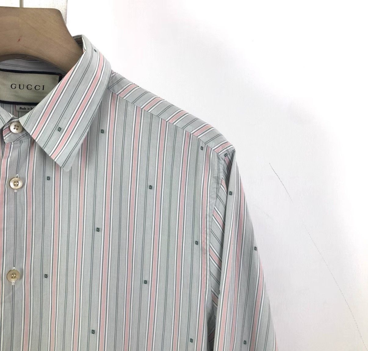 Gucci Gucci Long Sleeve Striped Shirt K12 Size US M / EU 48-50 / 2 - 4 Thumbnail