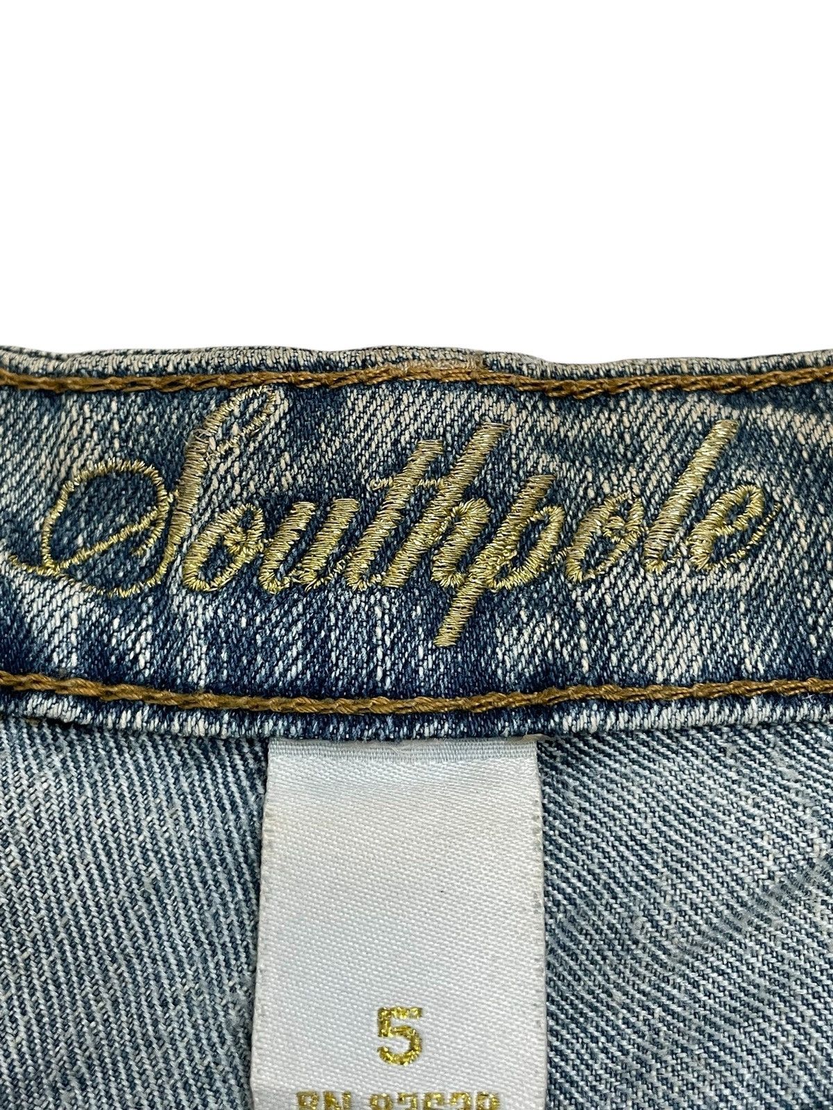 JNCO × Southpole Southpole Embroidery Flare Muddy Rusty Y2K Denim Size US 29 - 11 Thumbnail