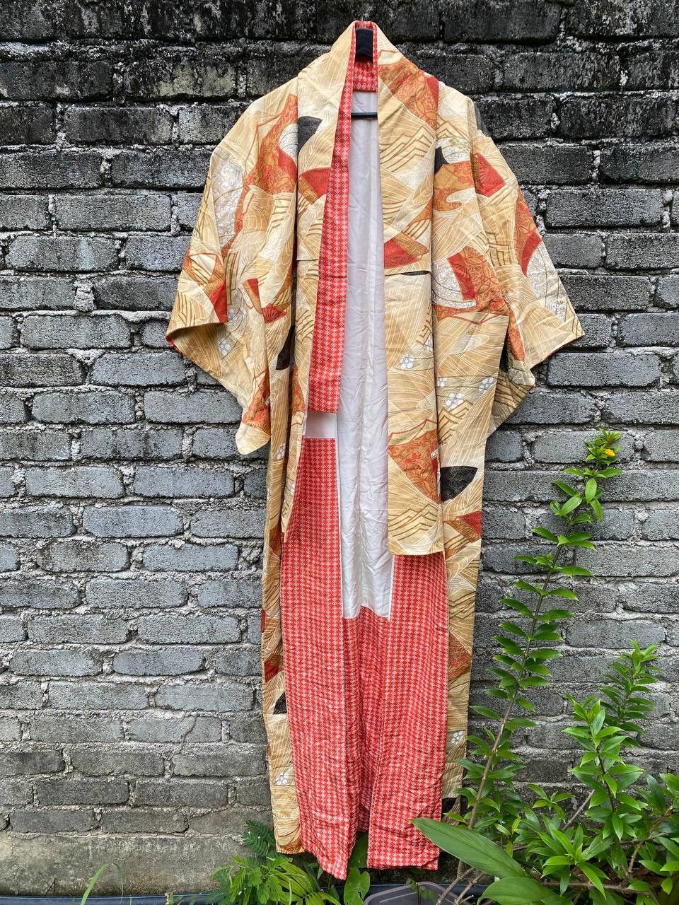 Other Vintage Karaori Silk Kimono Size L / US 10 / IT 46 - 7 Thumbnail