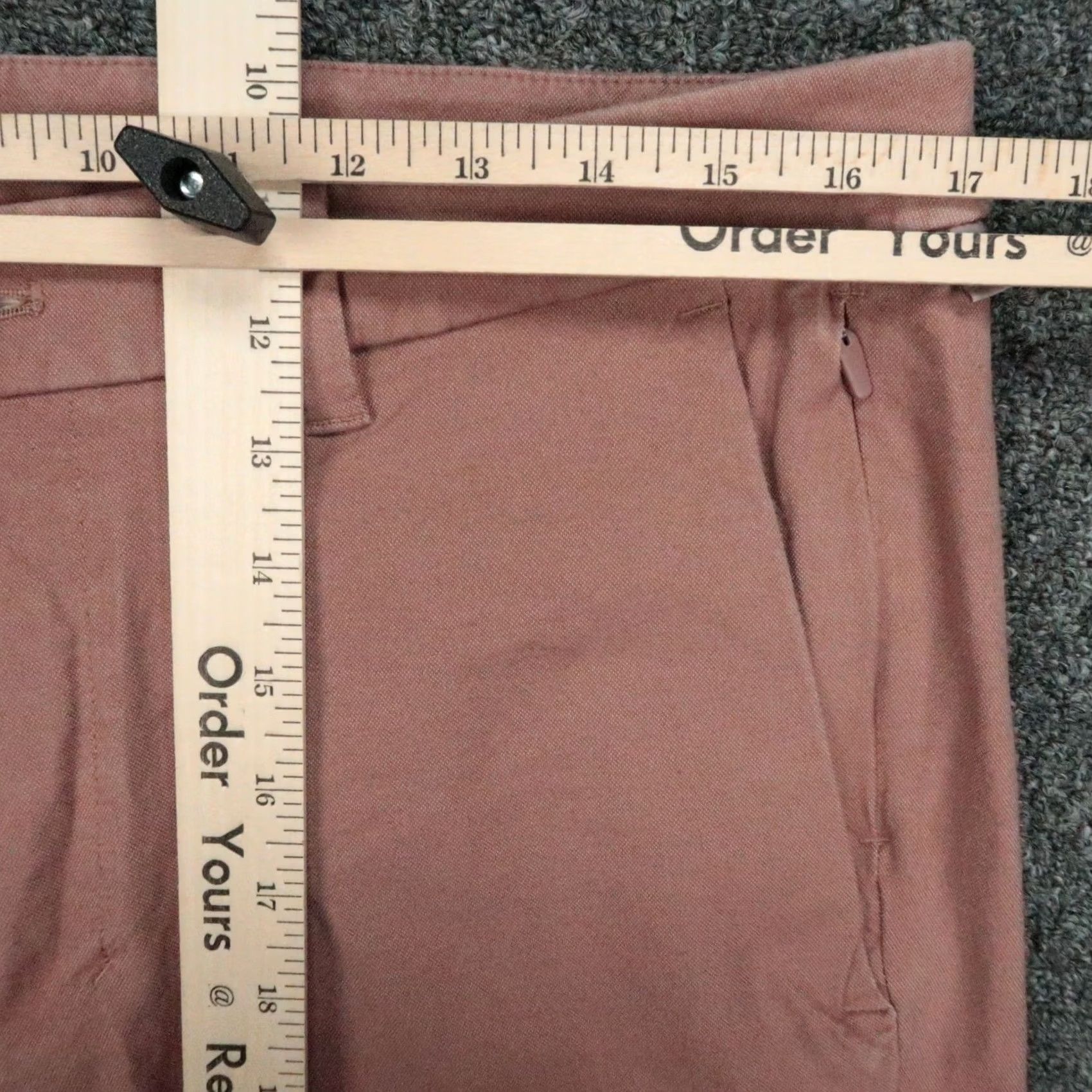 Lululemon Lululemon Mens Pants 34x32 Red Clay Commission Slim Trouser Zip Pocket Earth Dye Business Casual Size US 34 / EU 50 - 6 Thumbnail