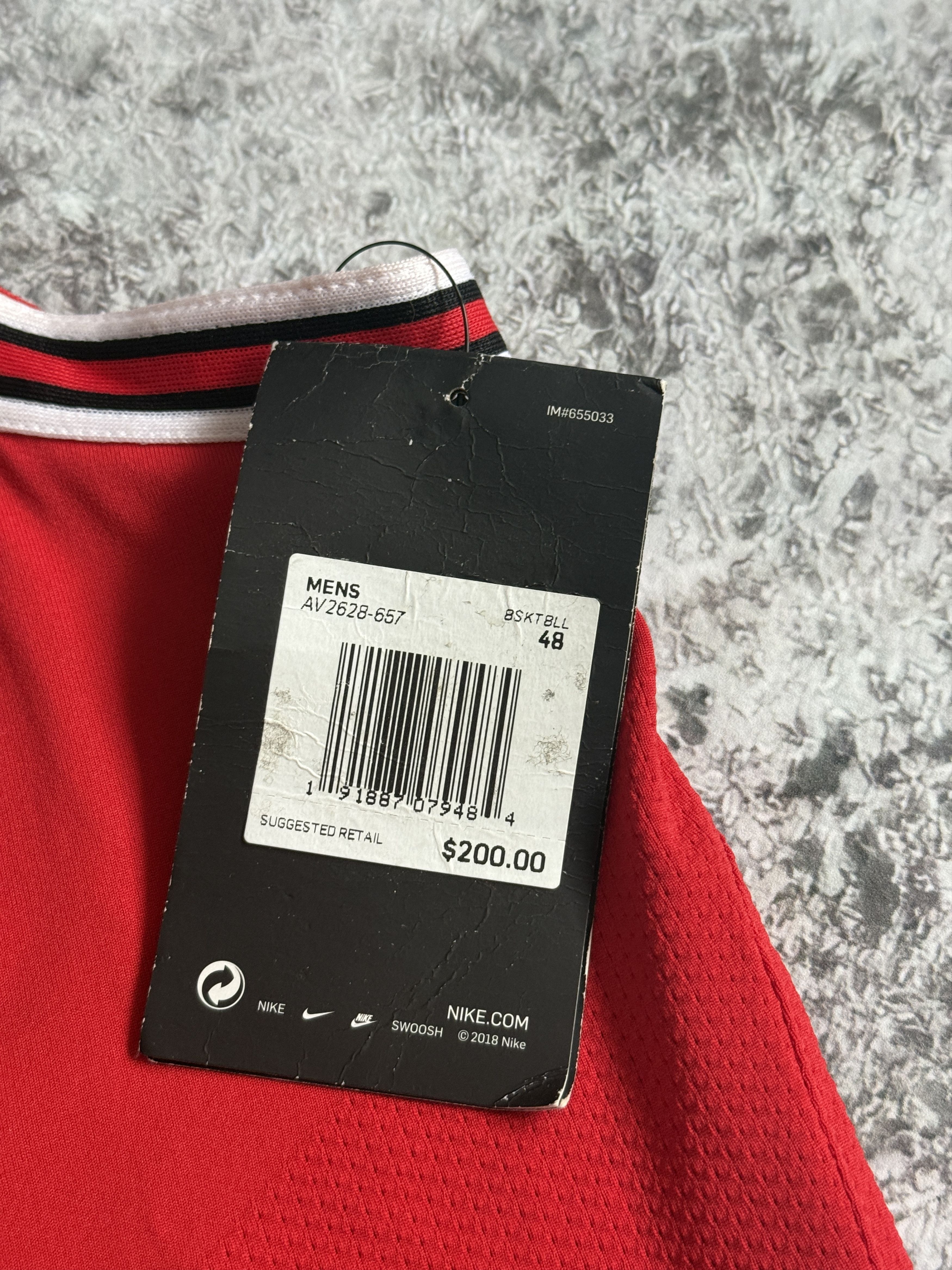 Nike Chicago Bulls VAPORKNIT Authentic Blank Jersey L AV2628-657 Size US L / EU 52-54 / 3 - 4 Thumbnail