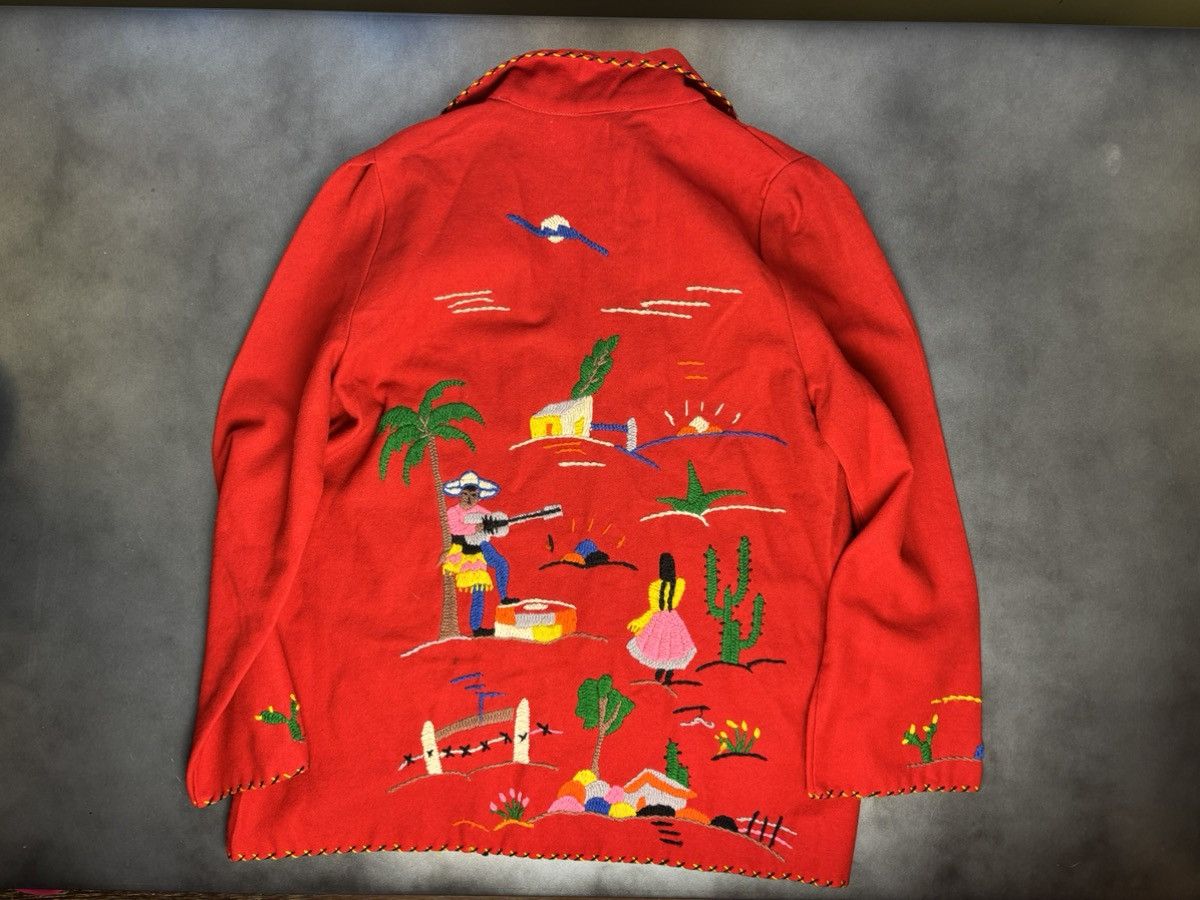 Vintage 1940s Mexican Wool Jacket 1950s Vintage Embroidered By Mikes Size M / US 6-8 / IT 42-44 - 21 Thumbnail