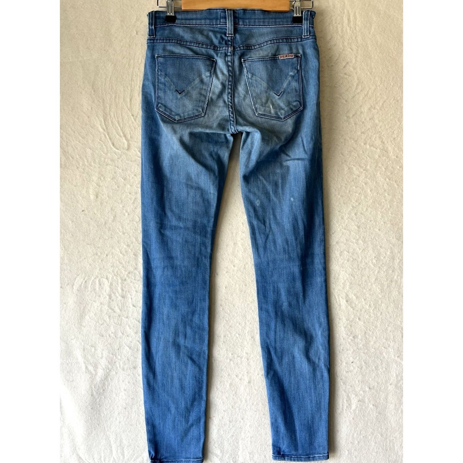 Hudson Hudson Jeans Womens Skinny Medium Wash Stretch Denim Blue Jeans Size 25 Size 42" / US 20 - 2 Thumbnail