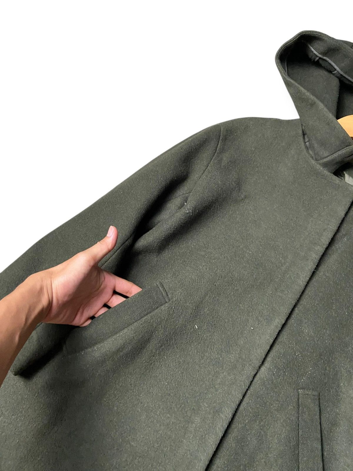 Hamilton Vintage Hamilton Lambswool Hooded Long Jacket (157) Size US XXS / EU 40 - 6 Thumbnail