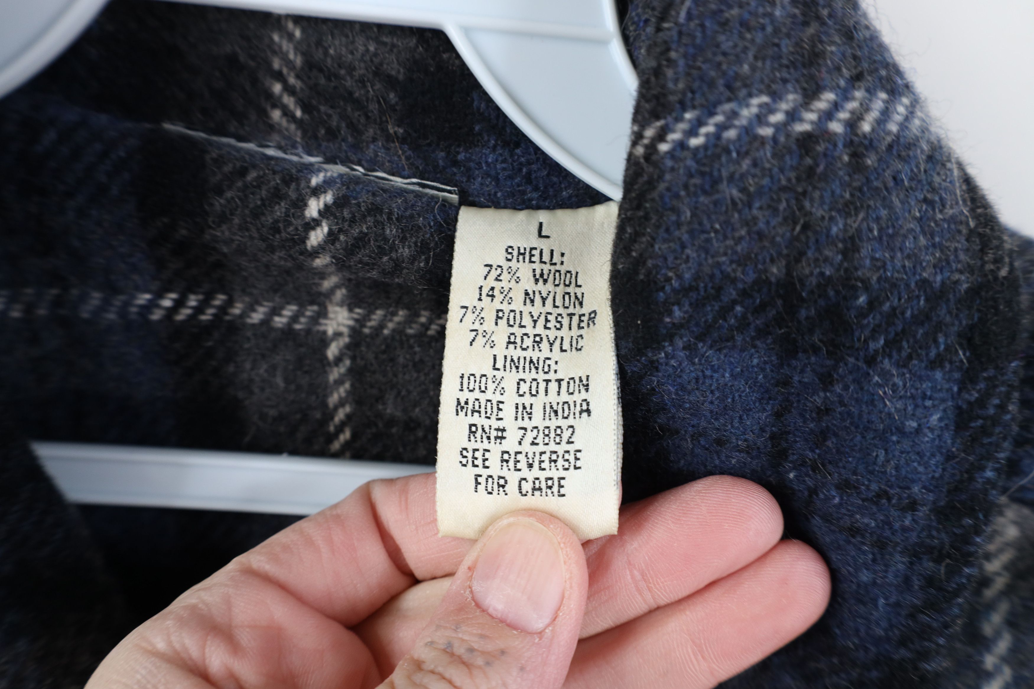 Vintage Vintage 90s Streetwear Blend Buckle Back Bomber Jacket Plaid Size L / US 10 / IT 46 - 7 Thumbnail