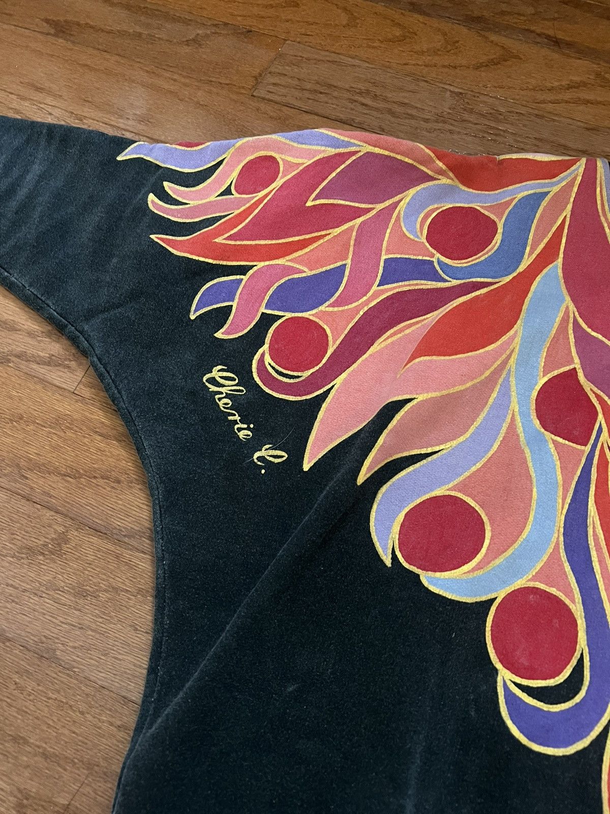 Other Cherie C. Hand Painted Sweatshirt Size M / US 6-8 / IT 42-44 - 2 Thumbnail