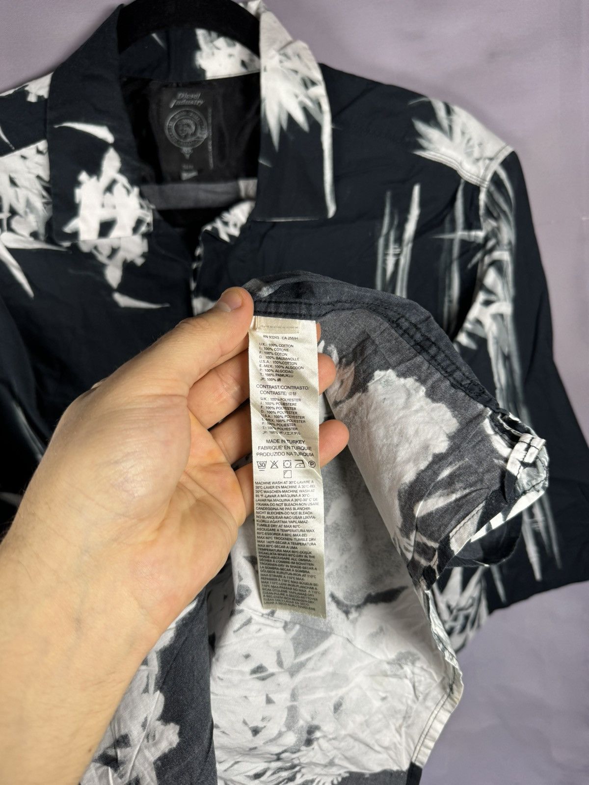 Diesel × Vintage Vintage Diesel Hawaiian Shirt Floral Print y2k Large Size US L / EU 52-54 / 3 - 10 Thumbnail