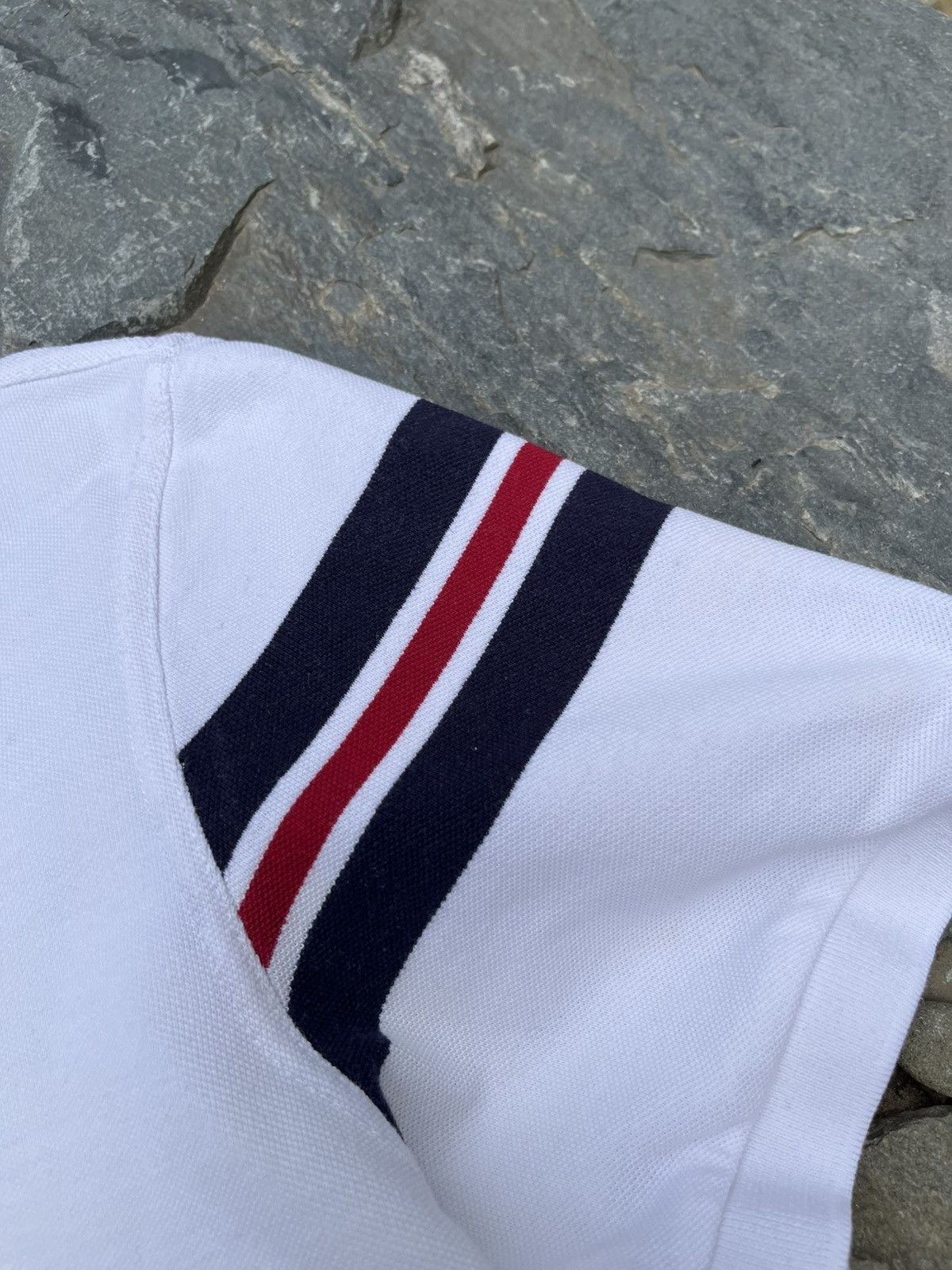Balmain × Designer Balmain chest logo polo t-shirt tee with striped sleeves Size US L / EU 52-54 / 3 - 7 Thumbnail