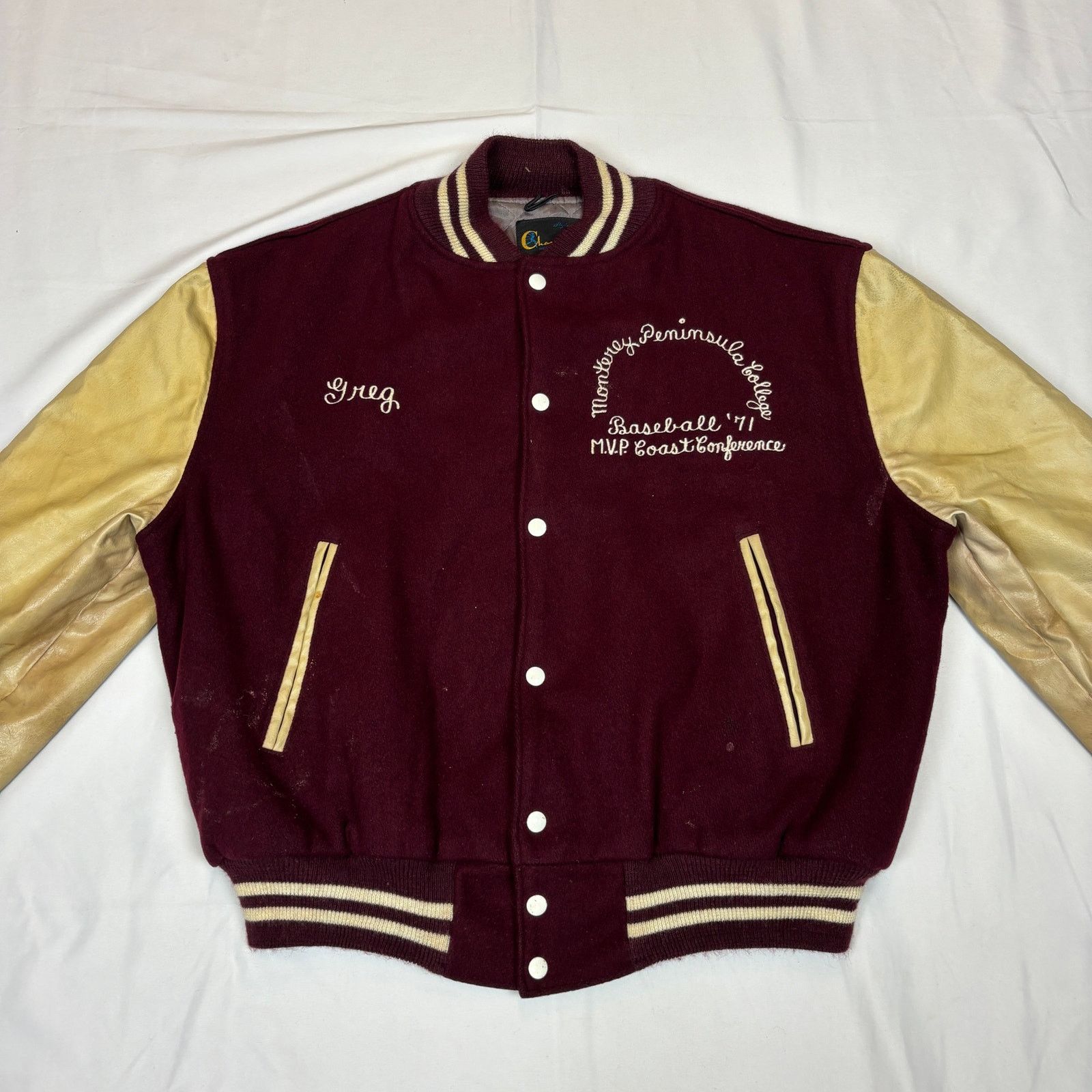 Champion Vintage 60s 1971 Champion Running Man Varsity Jacket XL Size US XL / EU 56 / 4 - 2 Thumbnail