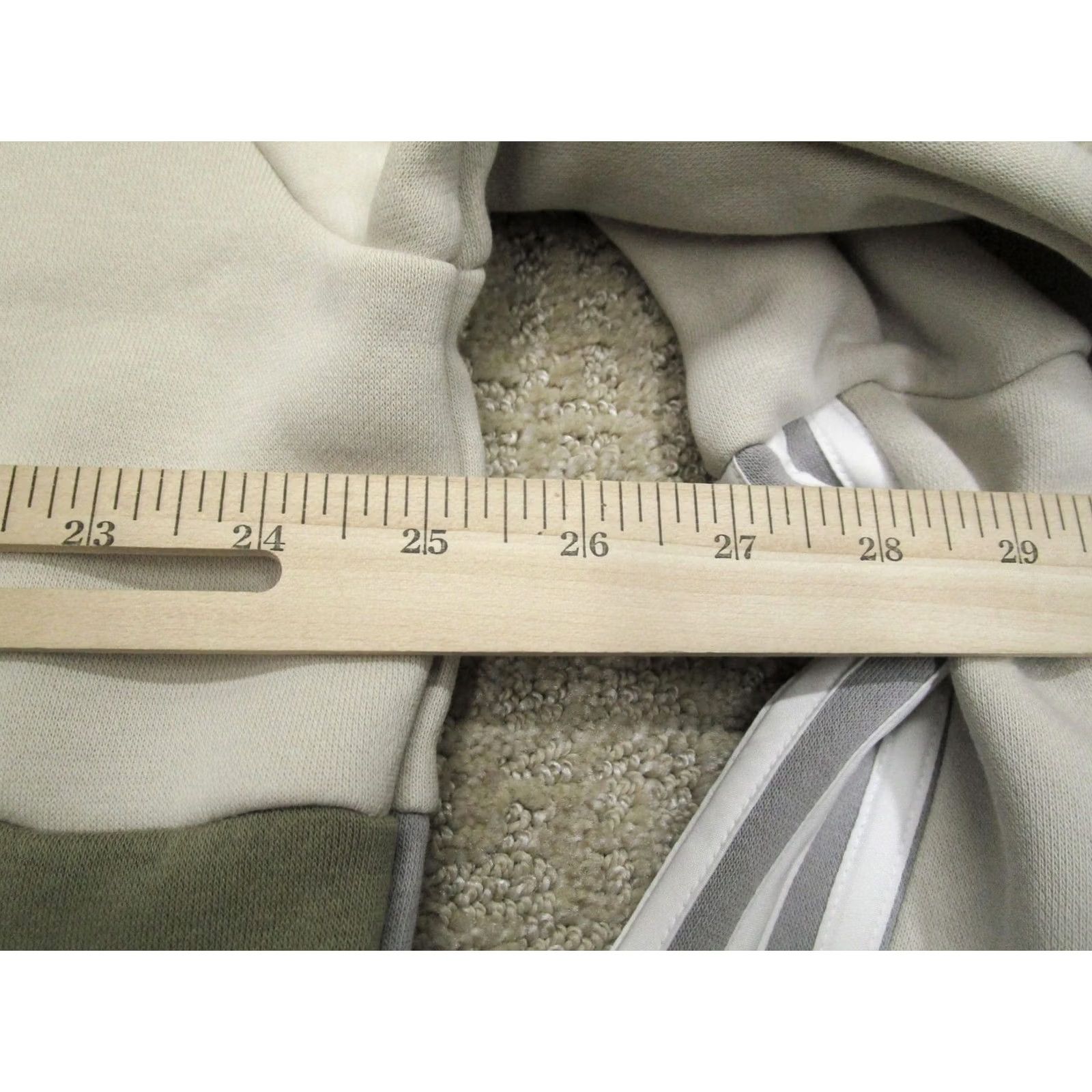 Adidas Adidas Hoodie Men XL Beige Green Colorblock Fleece Sweatshirt Pullover Outdoor Size US XL / EU 56 / 4 - 5 Thumbnail