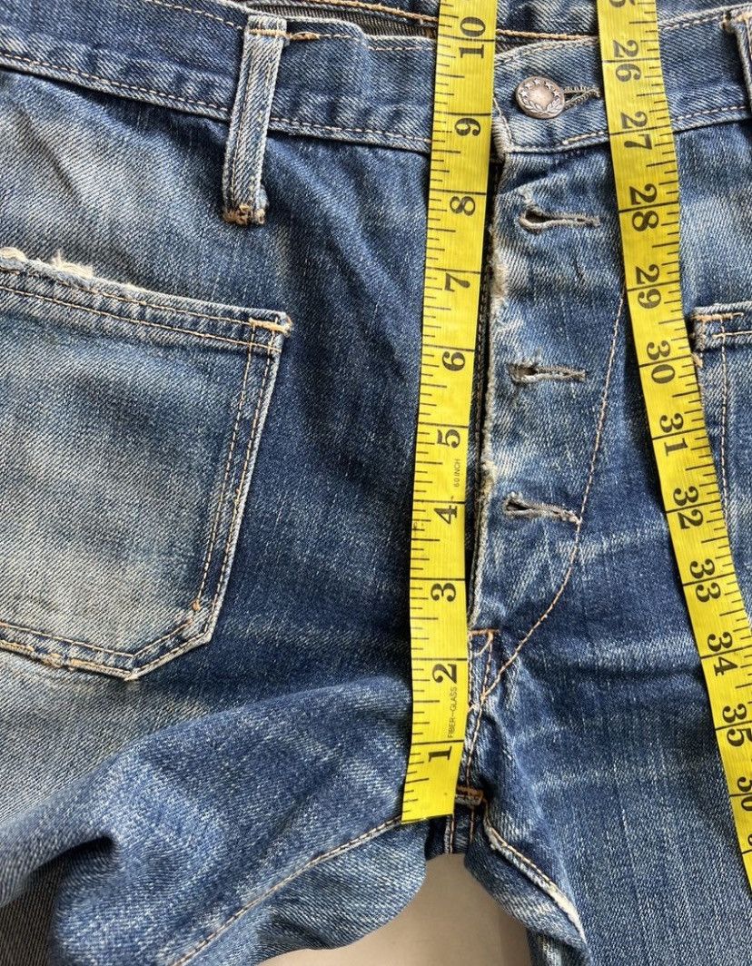 Vintage Cone Deestone Denim Flare Boot Cut Bush Pants Denim 30x29 Size 30" / US 8 / IT 44 - 11 Thumbnail