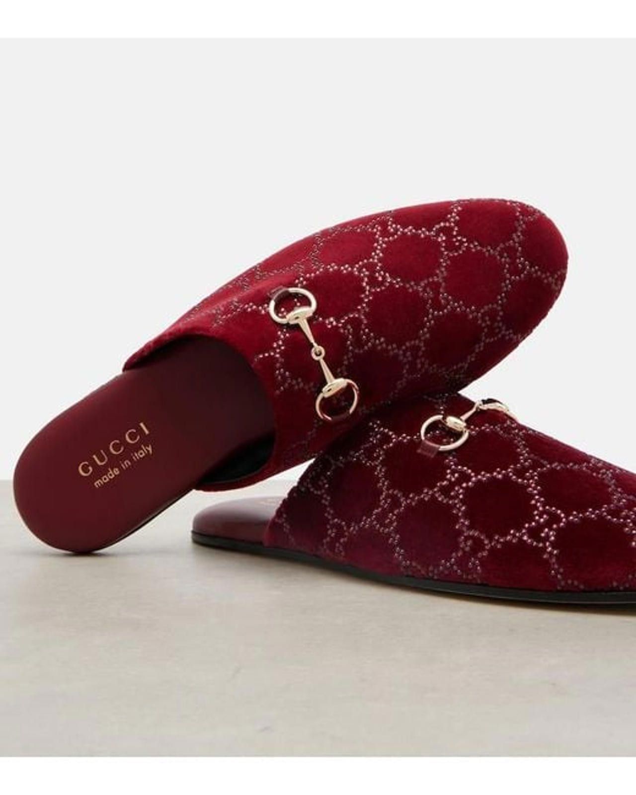 Gucci Gucci Horsebit GG Crystal Mules Size US 7.5 / IT 37.5 - 4 Thumbnail