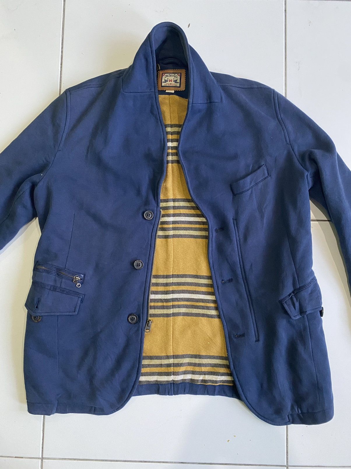 Diesel Vintage Diesel.co. Pullover Styles Cardigan Blue Jackets Size US L / EU 52-54 / 3 - 3 Thumbnail