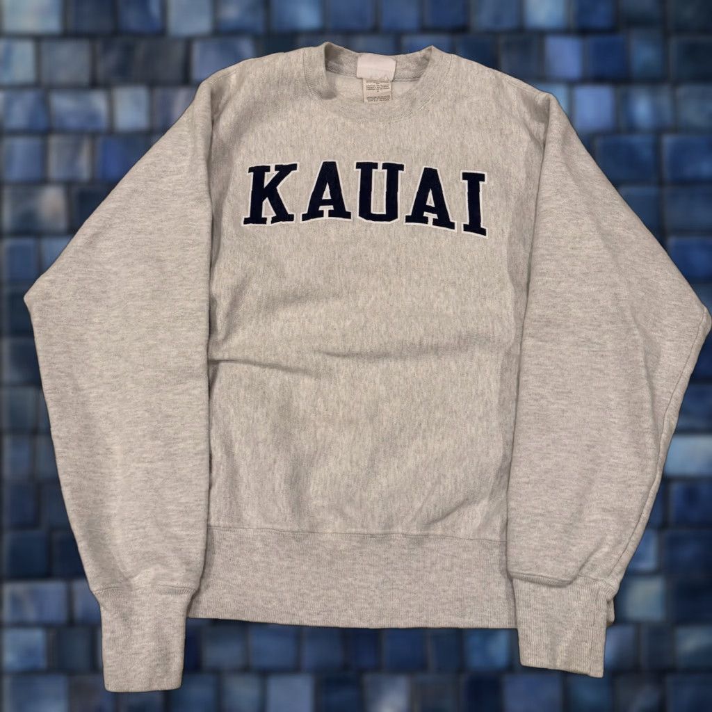 Champion VINTAGE Champion Sweatshirt Mens Gray Sz Small Kauai Hawaii Size US S / EU 44-46 / 1 - 1 Thumbnail