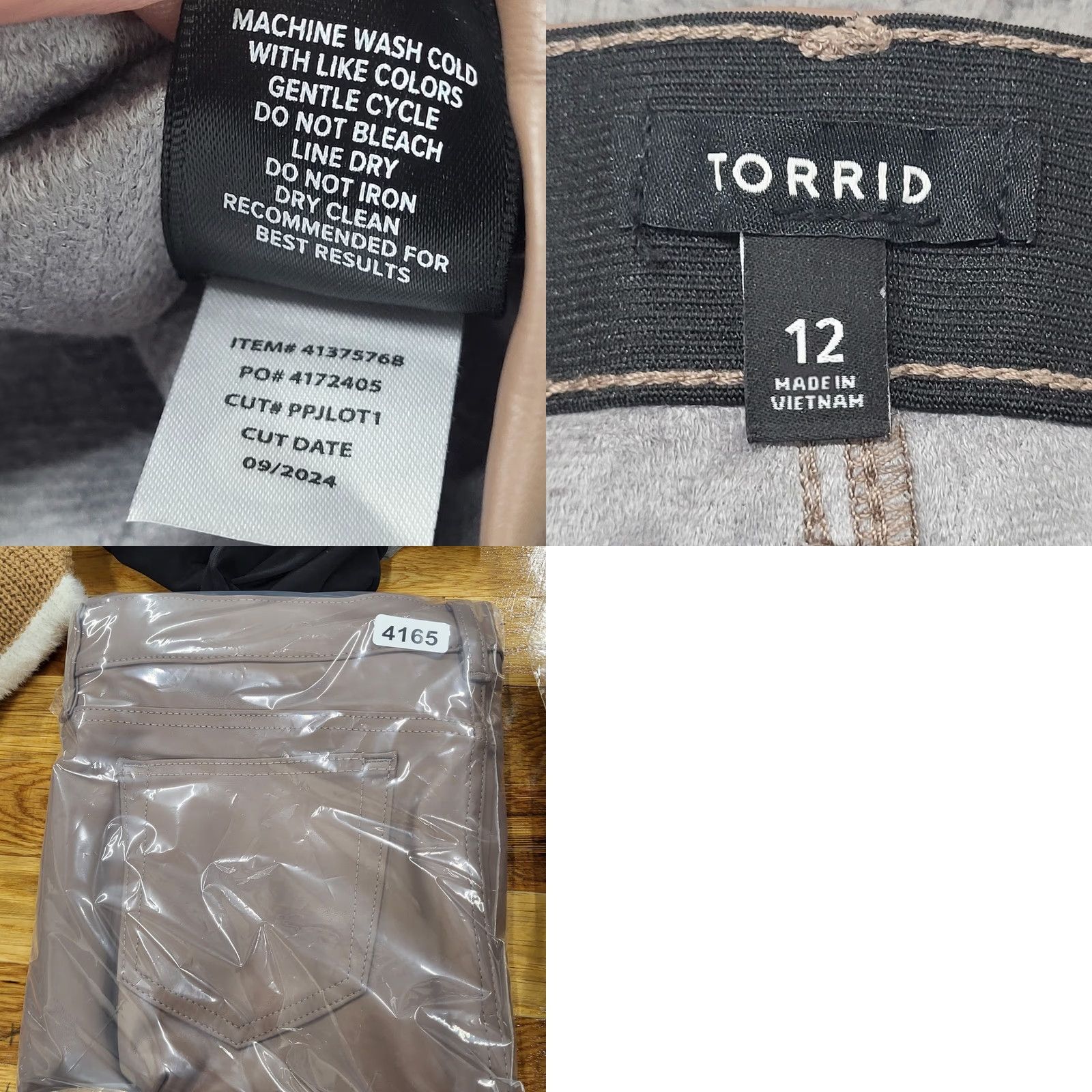 Torrid Torrid Skirt Women's Size 12 Deep Taupe Midi Length Faux Leather Pockets READ Size 34" / US 12 / IT 48 - 8 Thumbnail