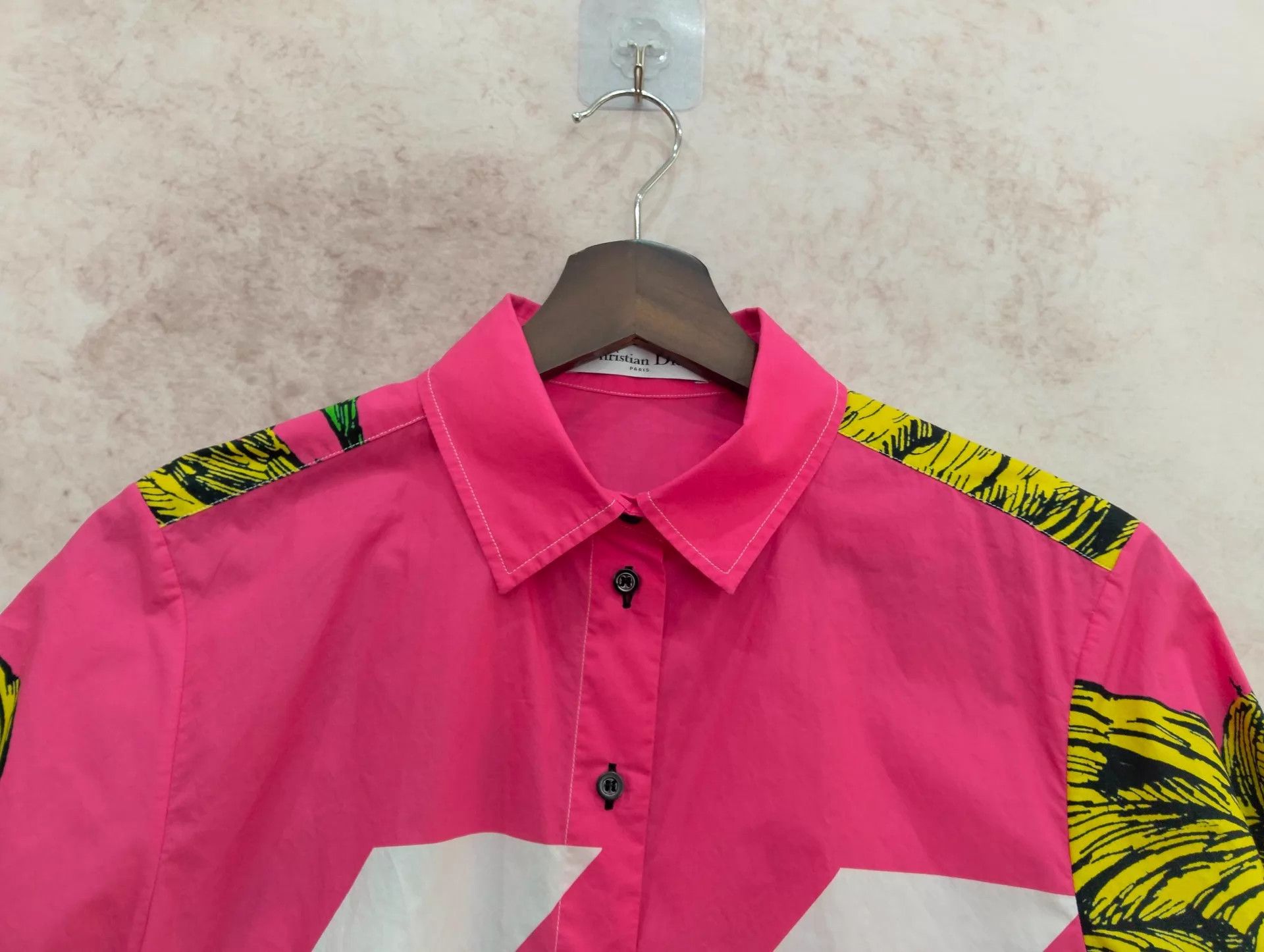 Dior DIOR Tiger Print Bee Embroidery Short Sleeve Shirt 36 Size XS / US 0-2 / IT 36-38 - 6 Thumbnail