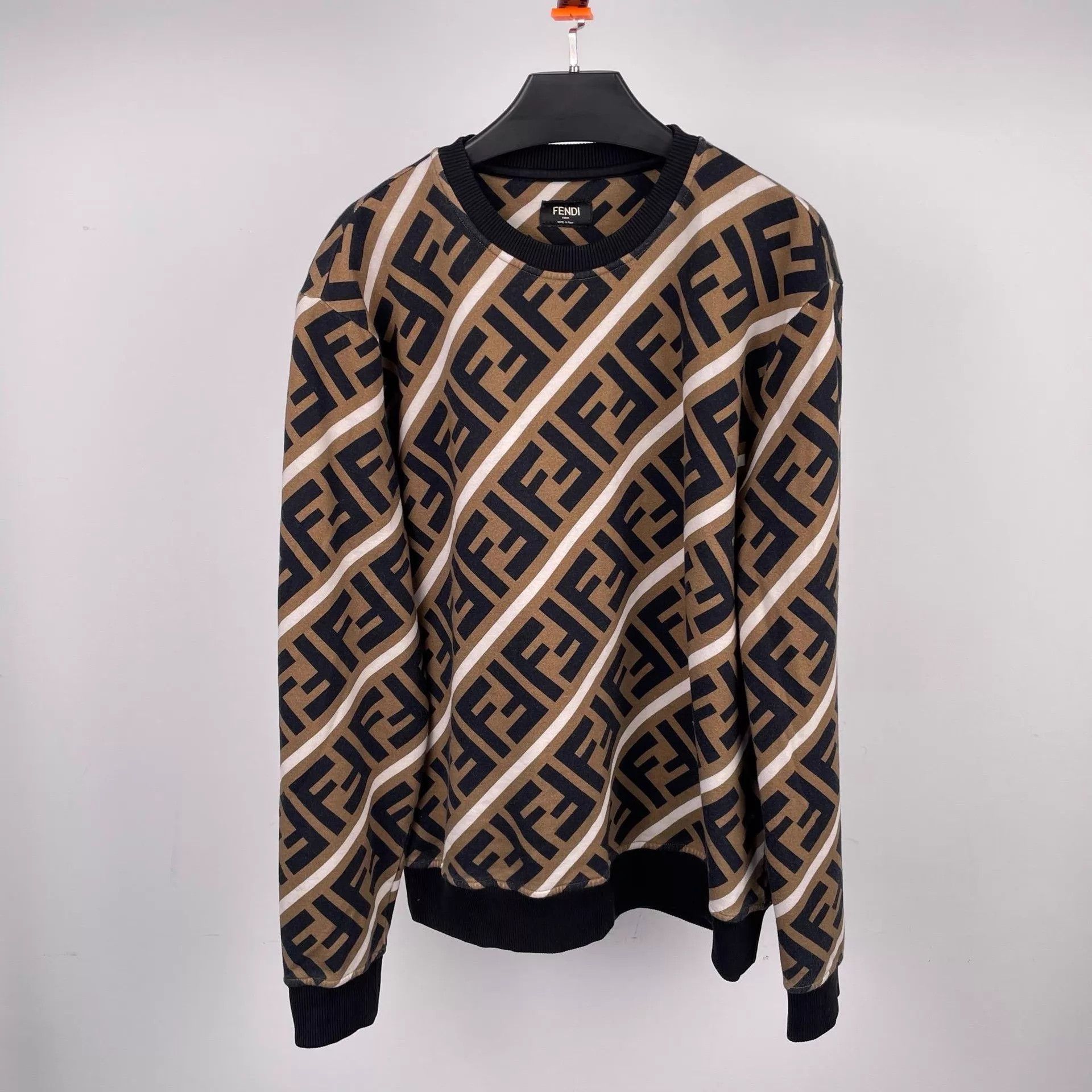 Fendi Fendi Allover Print Hoodie Brown L Size US L / EU 52-54 / 3 - 1 Thumbnail