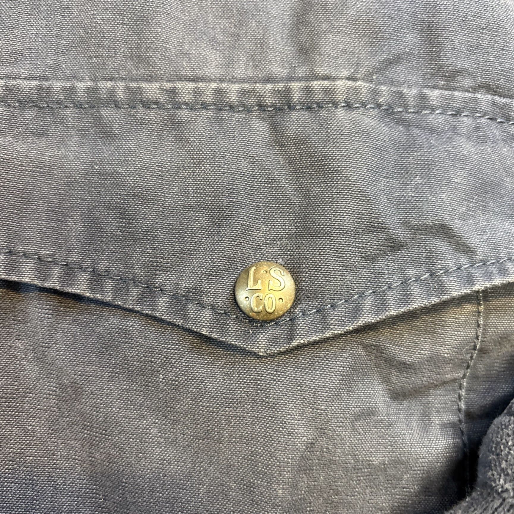 CO Levi Strauss Co Cotton Utility Military Style Field Jacket Men XL Blue Zip Size US XL / EU 56 / 4 - 3 Thumbnail