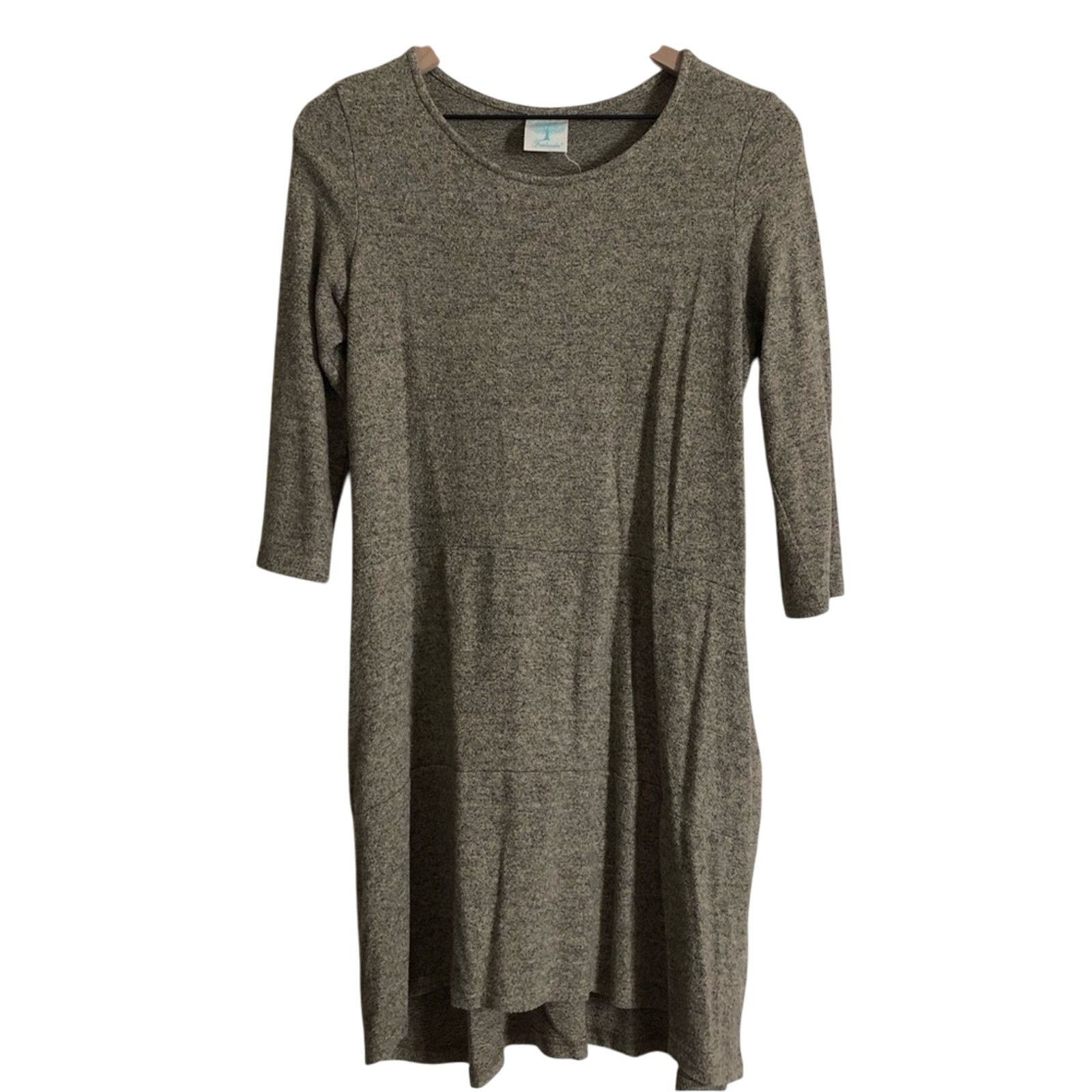 Other Freeloader Knit Brown Gray Lightweight Sweater Dress Size M / US 6-8 / IT 42-44 - 1 Thumbnail