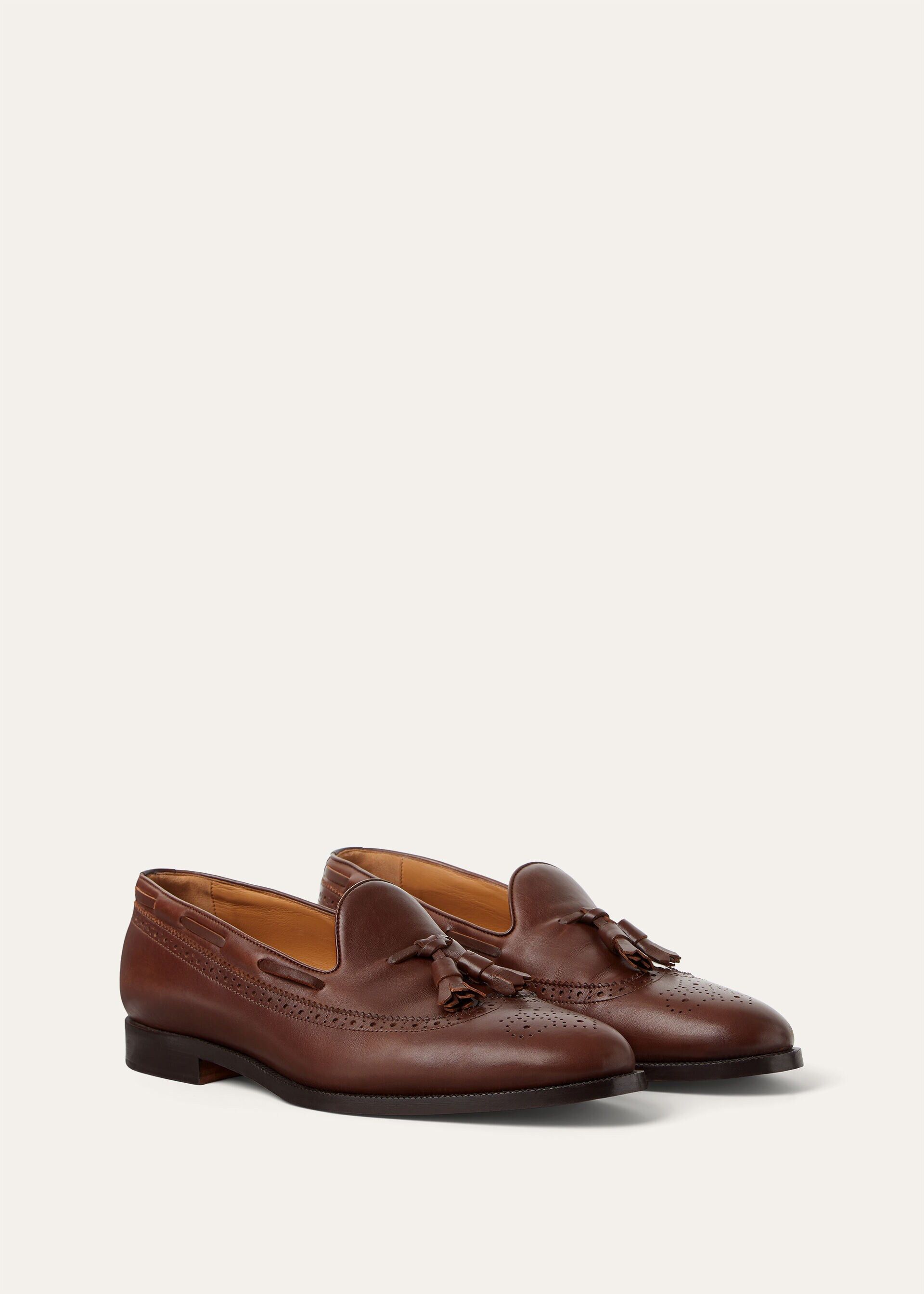 Loro Piana os11x0226 FAQ5603 Serge Walk Loafers in Brown Size US 11 / EU 44 - 3 Thumbnail