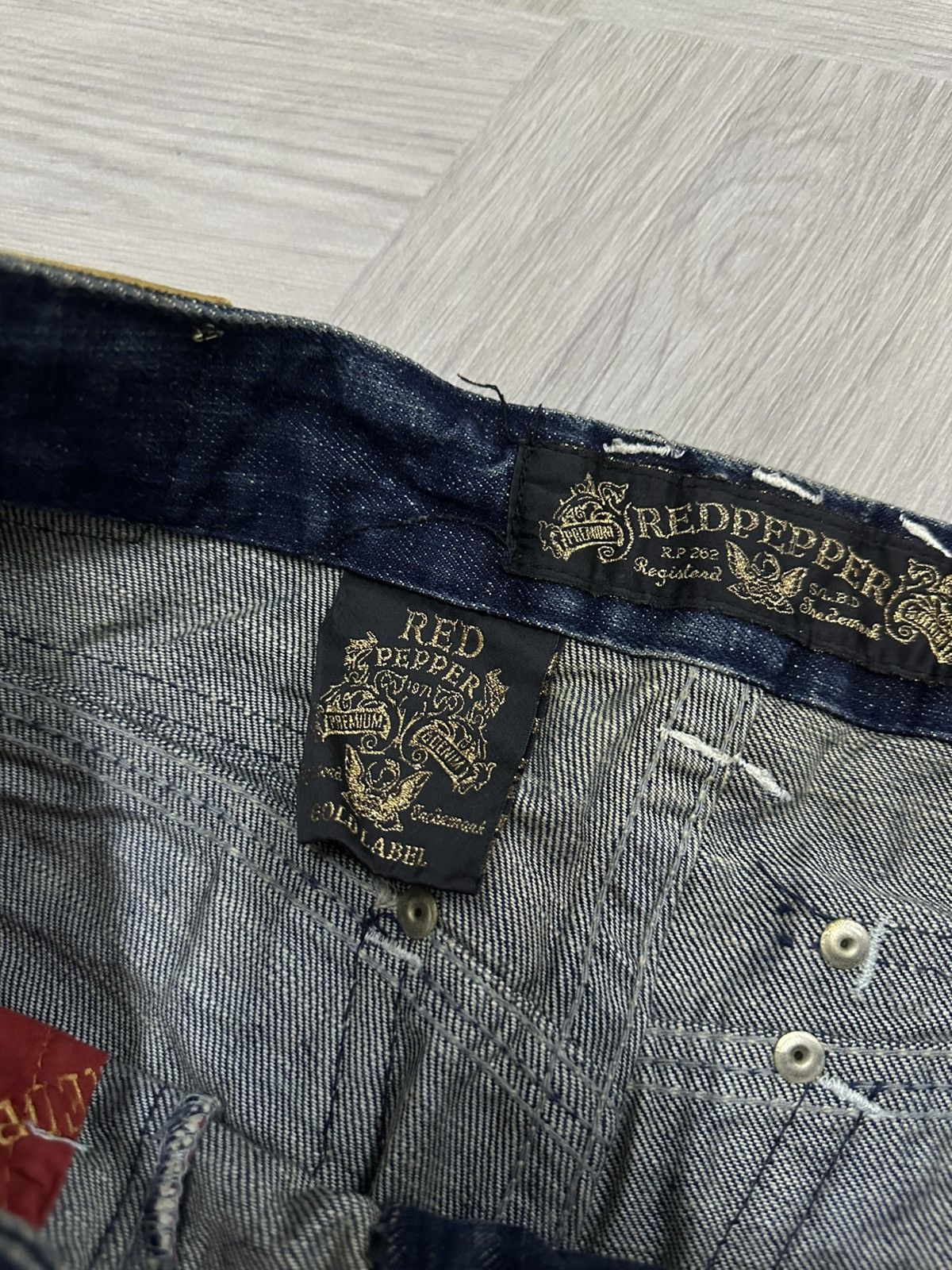 If Six Was Nine Vintage Y2K Red Pepper Denim Acid Wash Pant Size US 29 - 8 Thumbnail