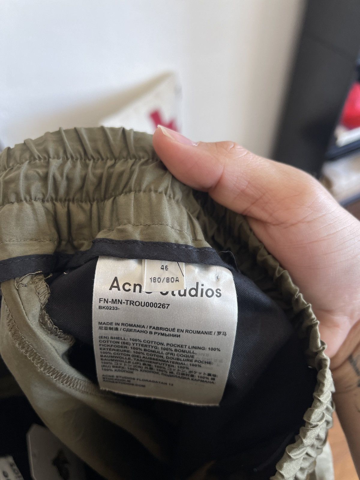 Acne Studios Acne Studios Olive Trousers Size US 28 / EU 44 - 5 Thumbnail
