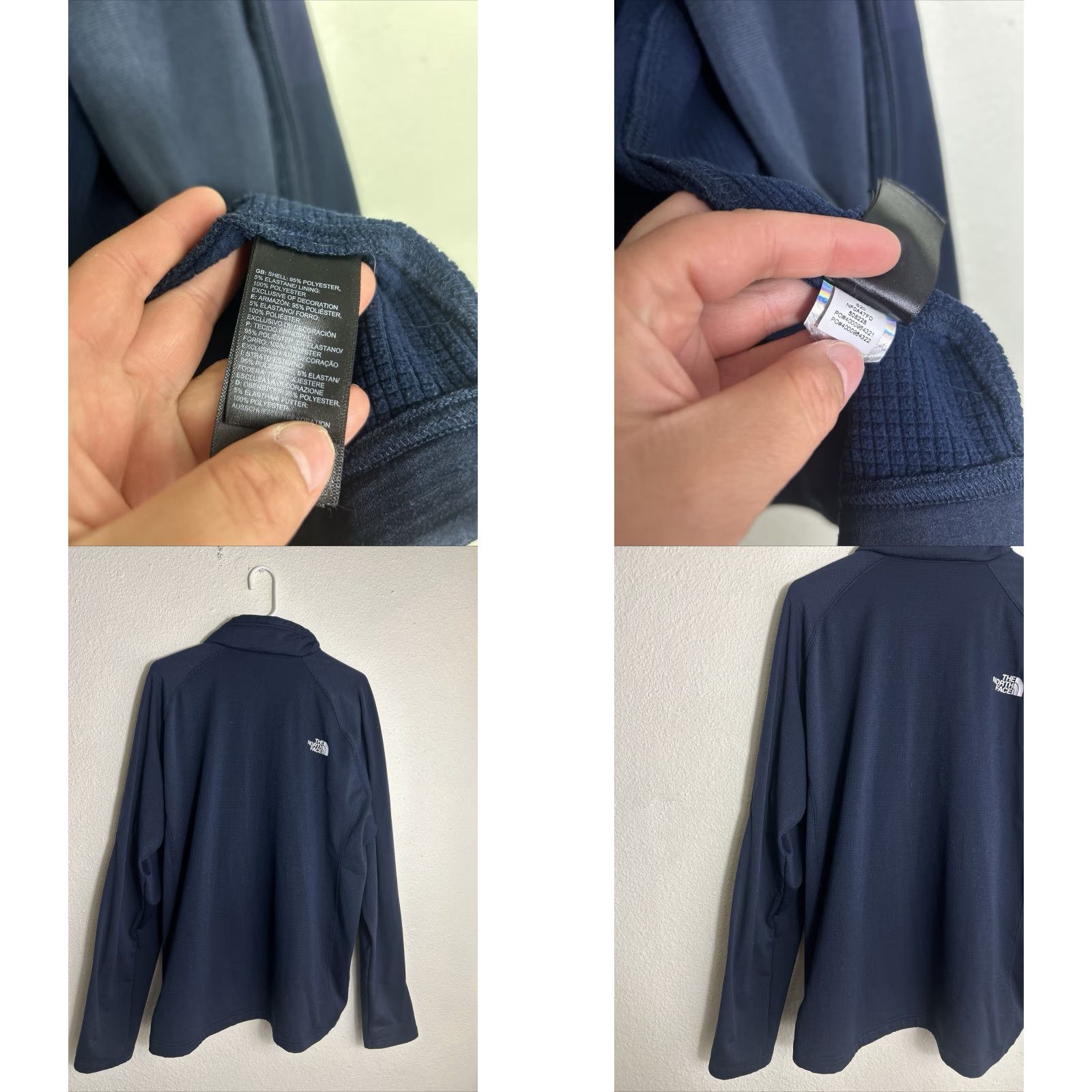 The North Face The North Face Jacket Slim Stretch Full Zip Fleece Men 2XL Navy Logo Size US XXL / EU 58 / 5 - 9 Thumbnail