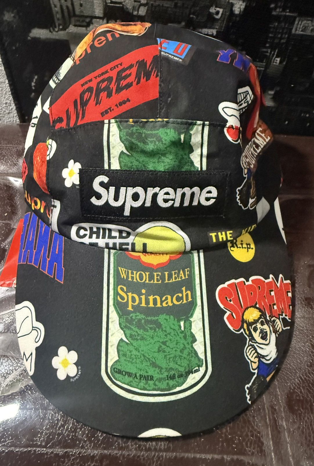 Supreme Supreme SS21 Gore-Tex Long Bill Camp Cap S/M Black Sticker Size ONE SIZE - 13 Thumbnail