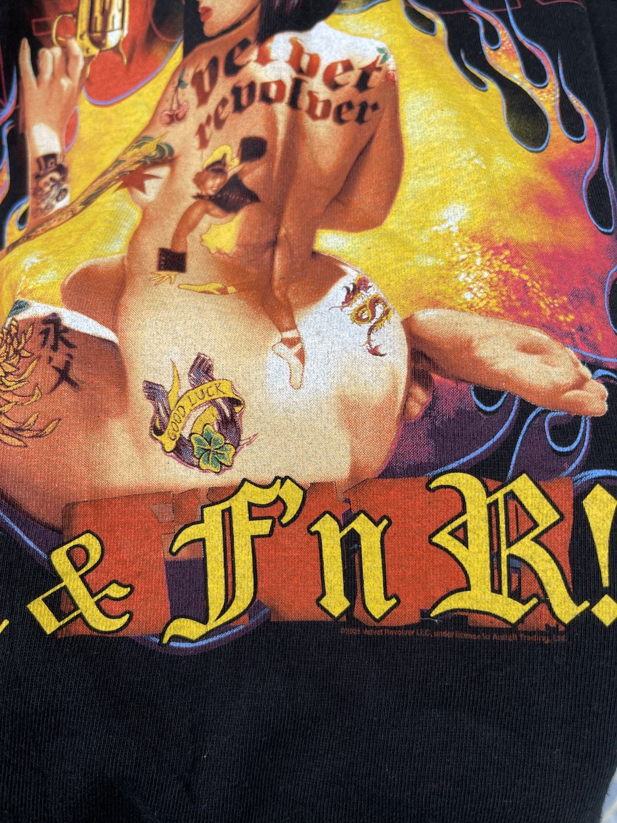 Band Tees Rare🔥Vintage y2k VELVET REVOLVER Sexy Girl T Shirt Size US M / EU 48-50 / 2 - 7 Thumbnail