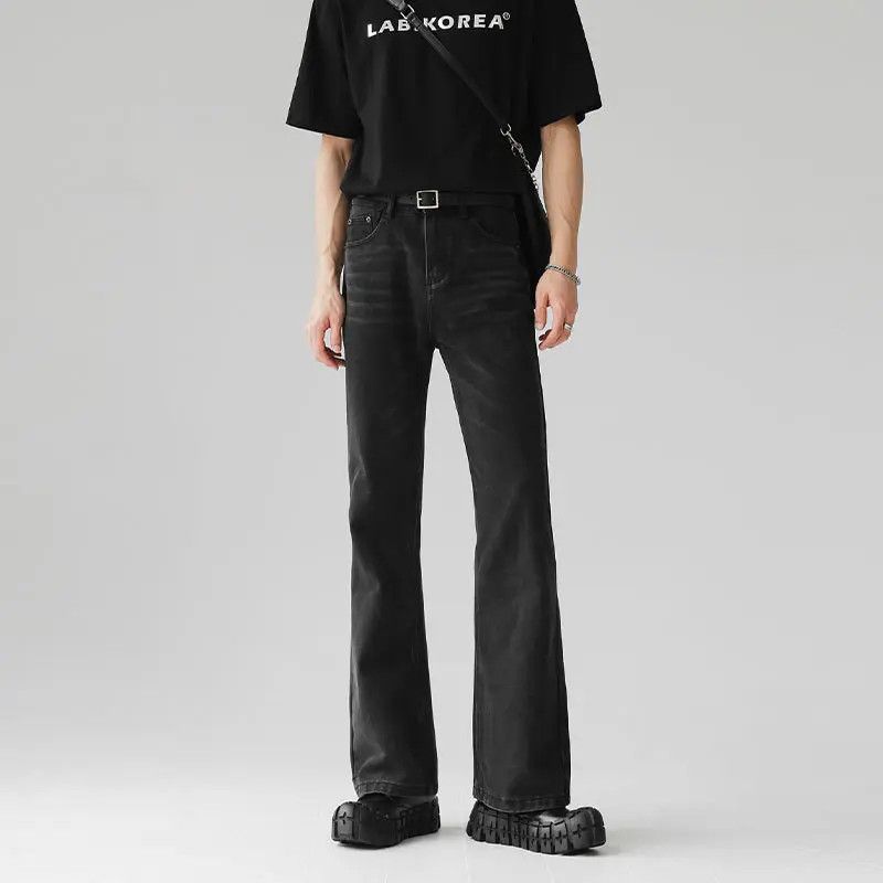 Japanese Brand × Jean Retro loose straight leg micro flared jeans Size US 32 / EU 48 - 1 Thumbnail