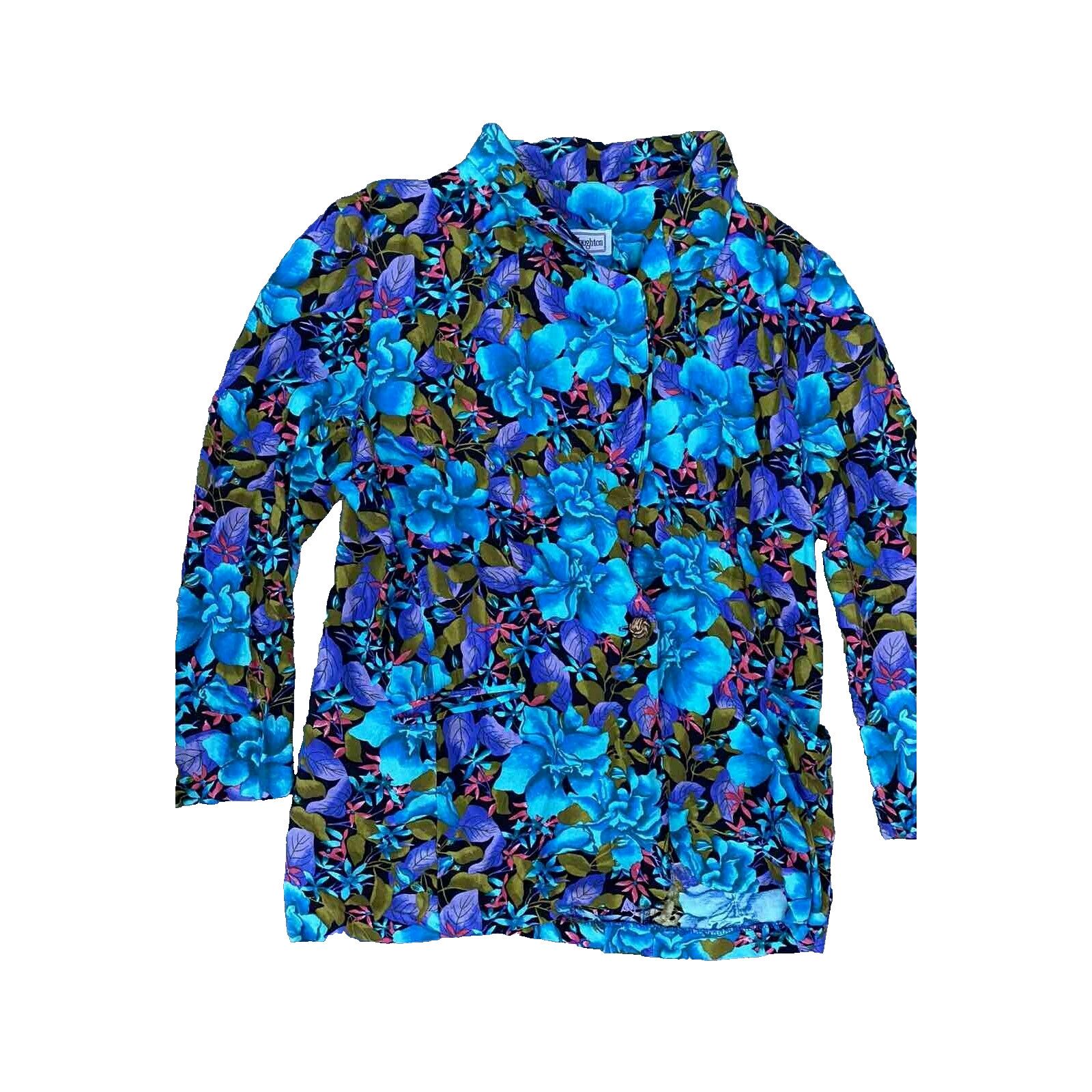 & Other Stories Norton McNaughton Hawaiian Floral Shirt Size 10 A000287 Size L / US 10 / IT 46 - 2 Thumbnail