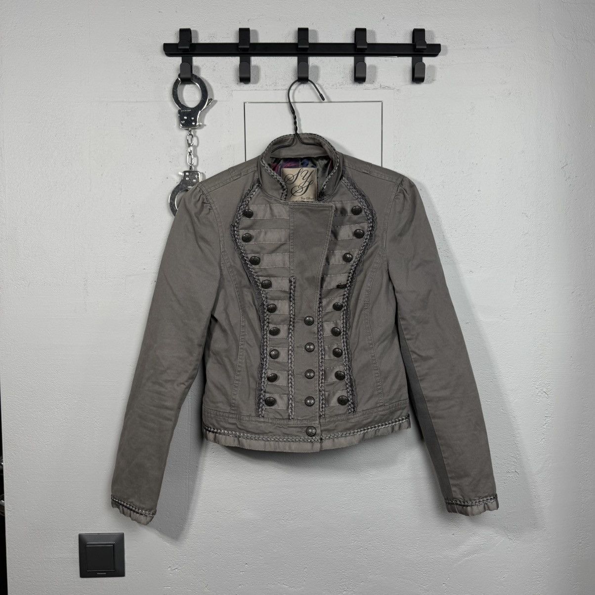 Japanese Brand OOs Napoleon Military Denim Blazer Jacket PPFM Balmain Vibe Size XS / US 0-2 / IT 36-38 - 1 Thumbnail