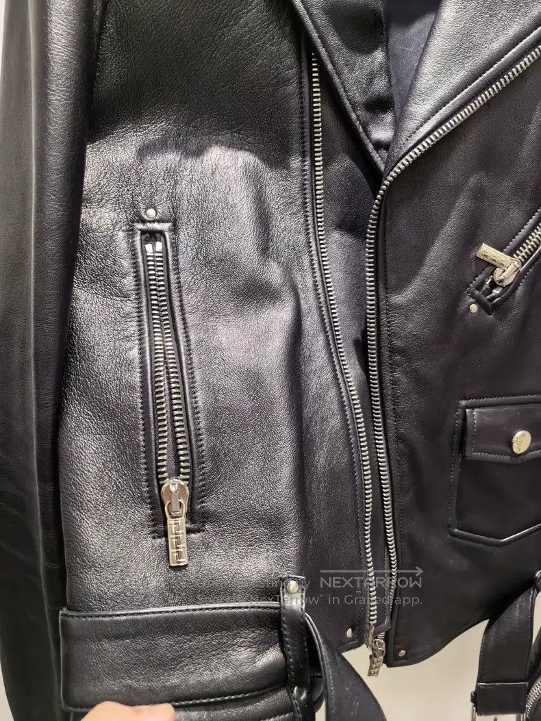 Versace Versace Heavy motorcycle men's leather jacket Size US M / EU 48-50 / 2 - 4 Thumbnail