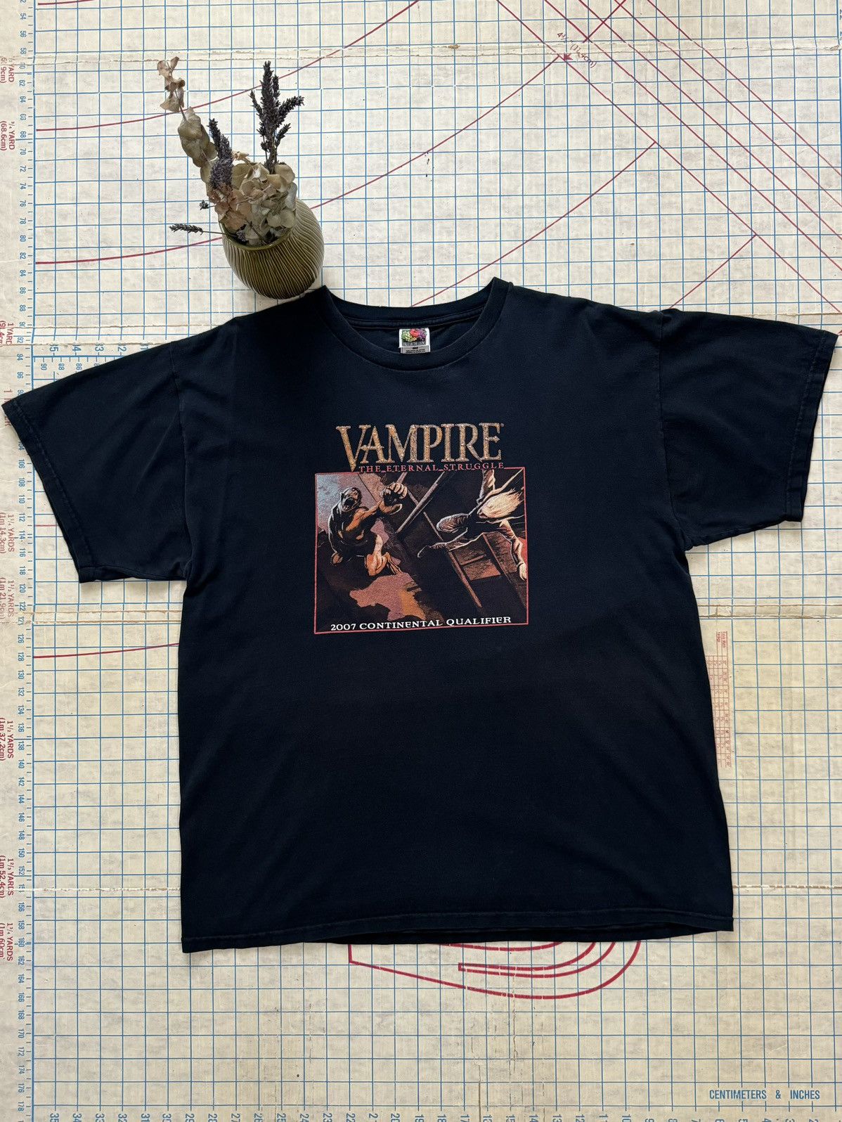 Vintage Vintage Vampire The Eternal Struggle 2007 Finals Graphic Tee Size US XL / EU 56 / 4 - 2 Thumbnail